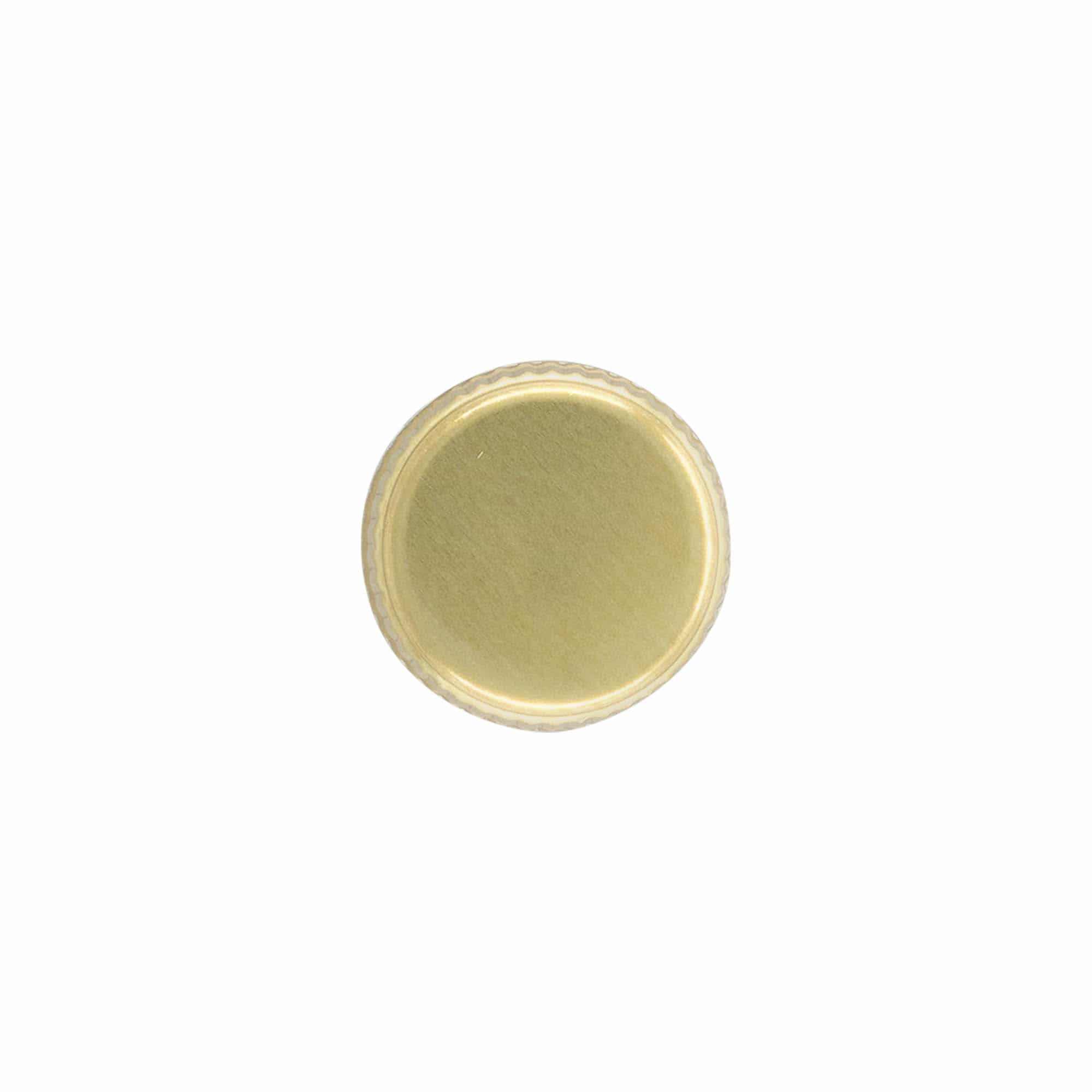 Schraubverschluss, Metall, gold, für Mündung: PP 28 Schraubverschluss, Metall, gold, für Mündung: PP 28