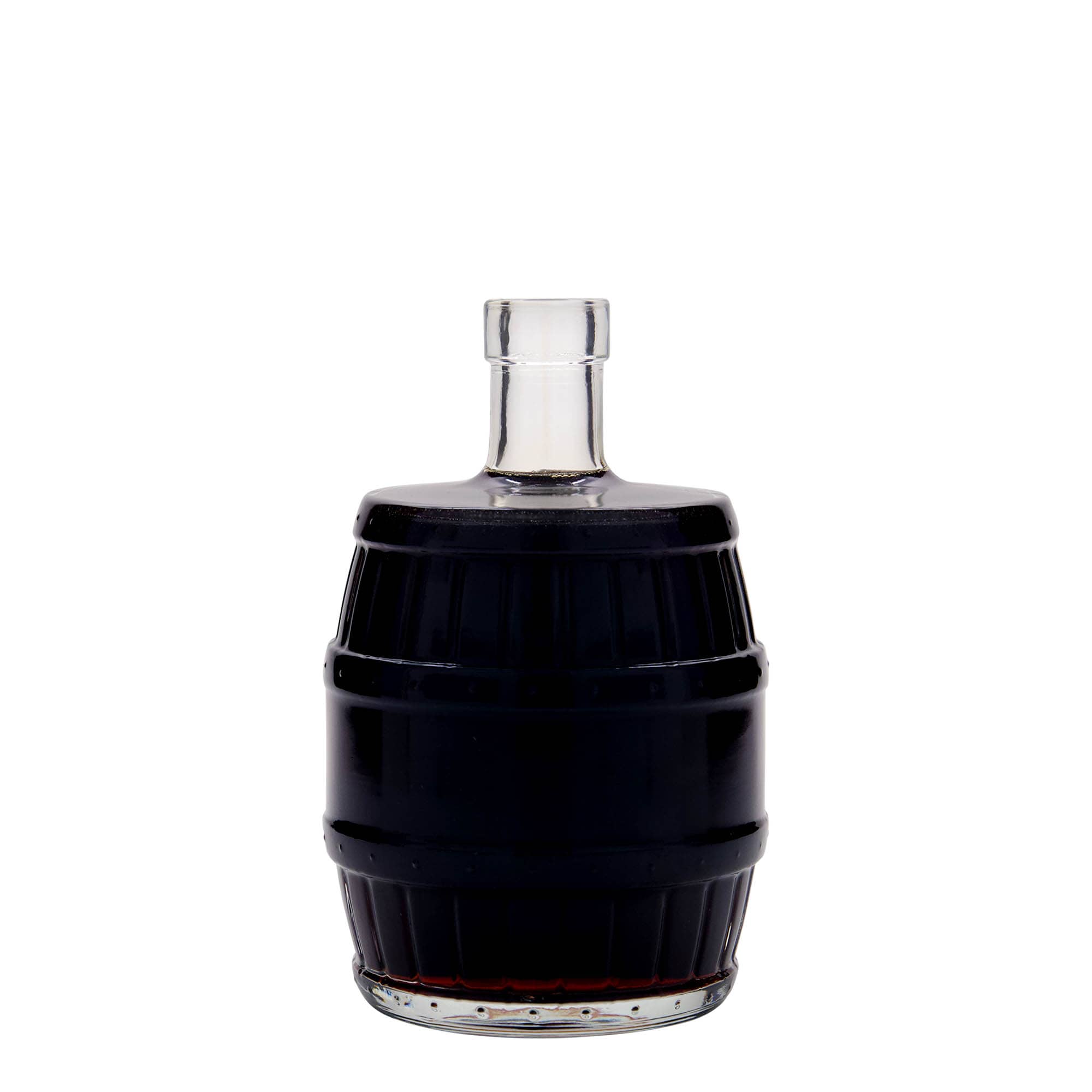 500 ml Glasflasche „Fass“, Mündung: Kork