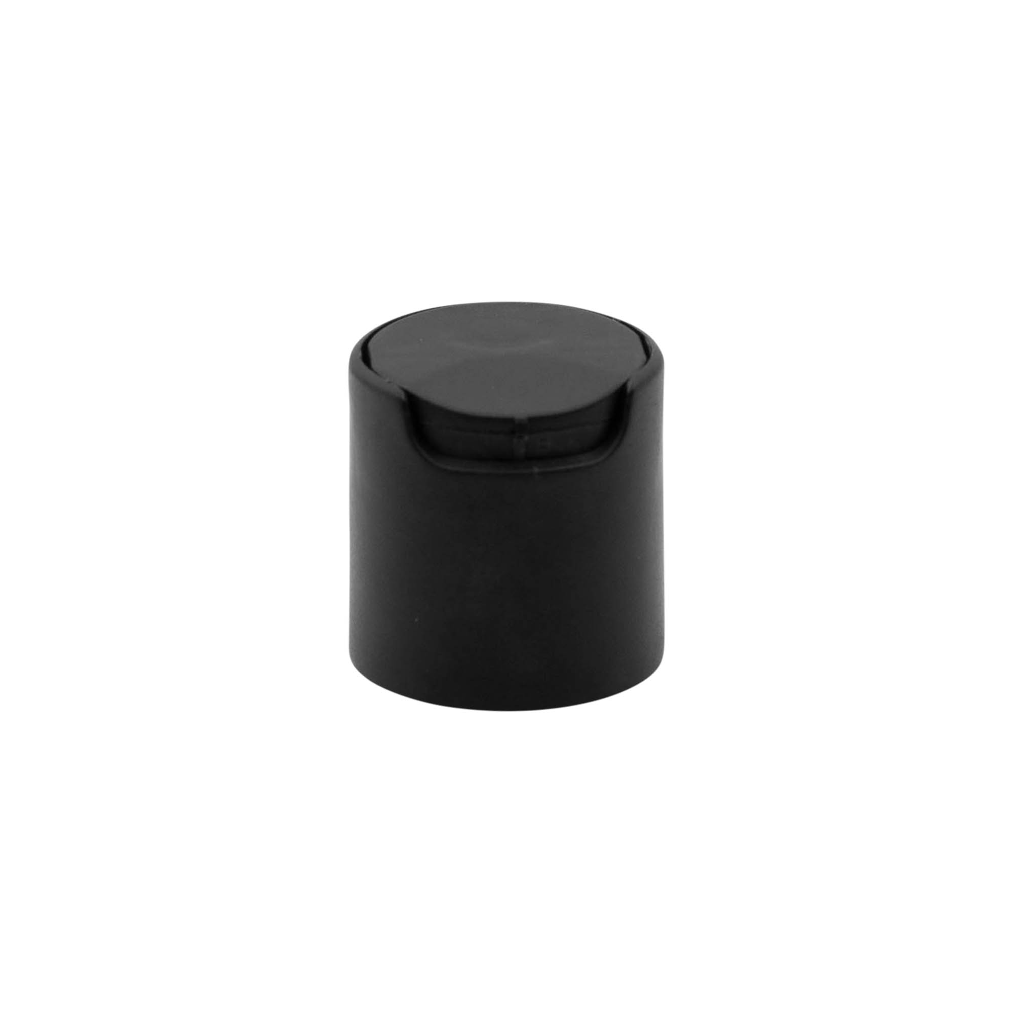 Schraubverschluss Disc Top, PP-Kunststoff, schwarz, für Mündung: 24/410 Schraubverschluss Disc Top, PP-Kunststoff, schwarz, für Mündung: 24/410