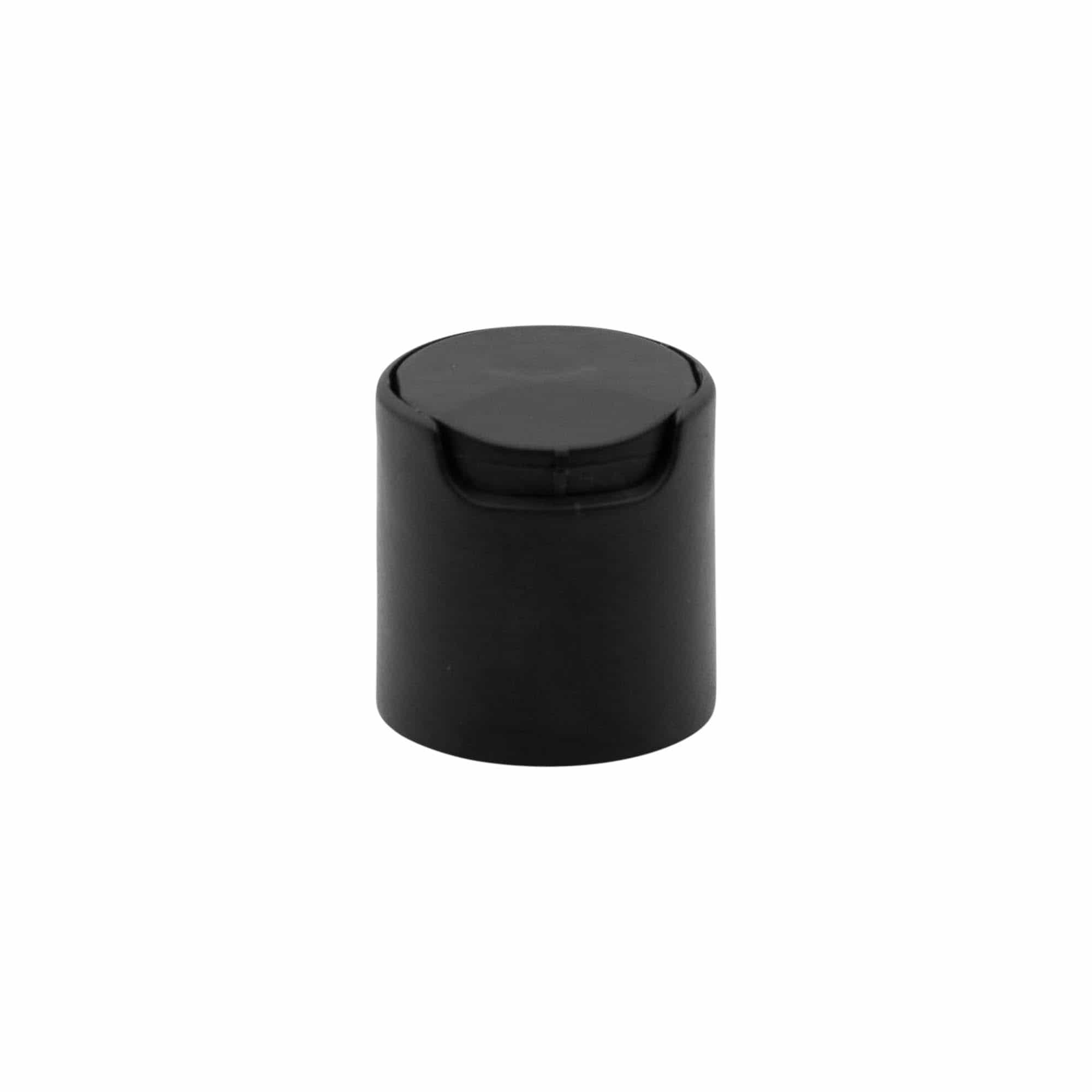 Schraubverschluss Disc Top, PP-Kunststoff, schwarz, für Mündung: 24/410