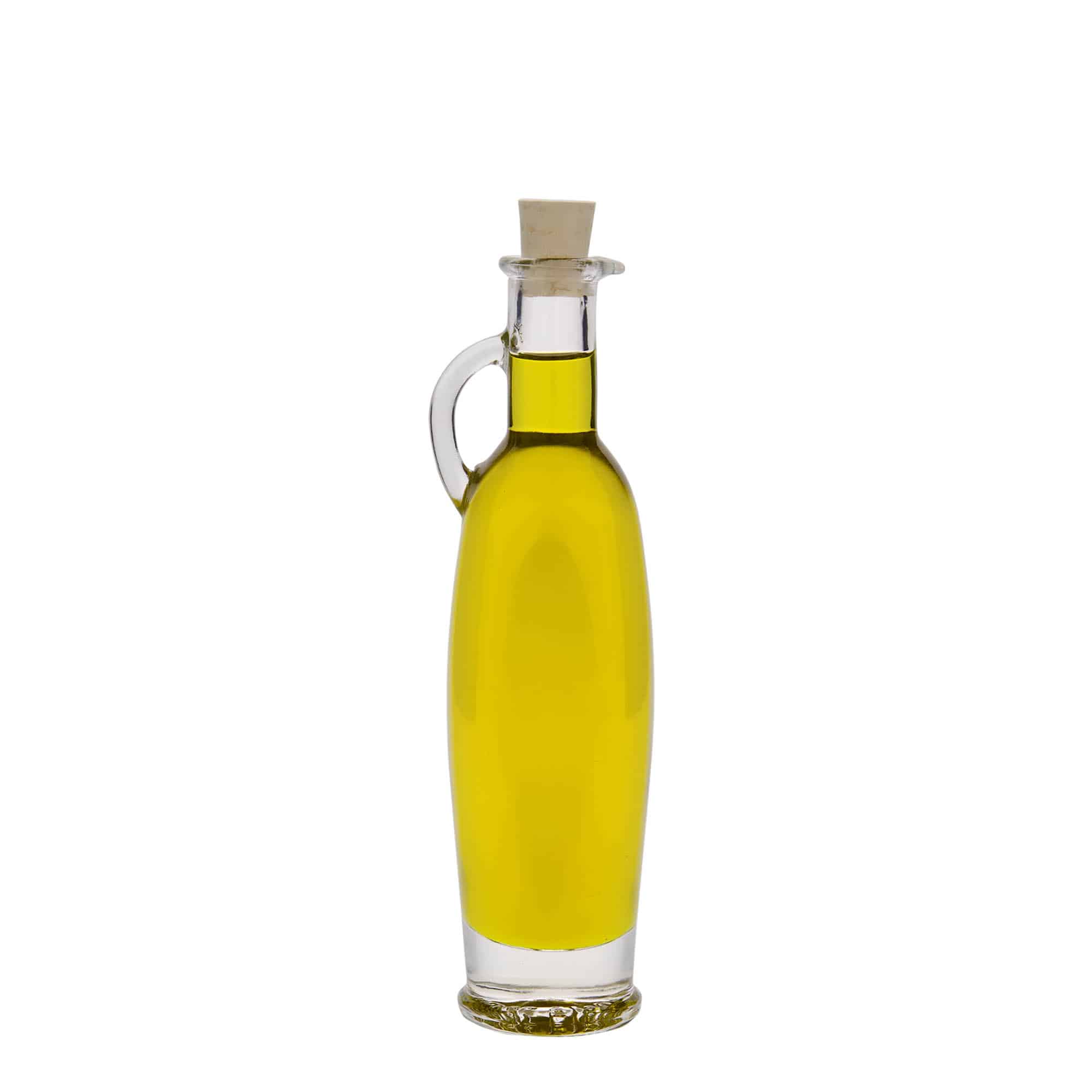 100 ml Glasflasche 'Eleganta', oval, Mündung: Kork