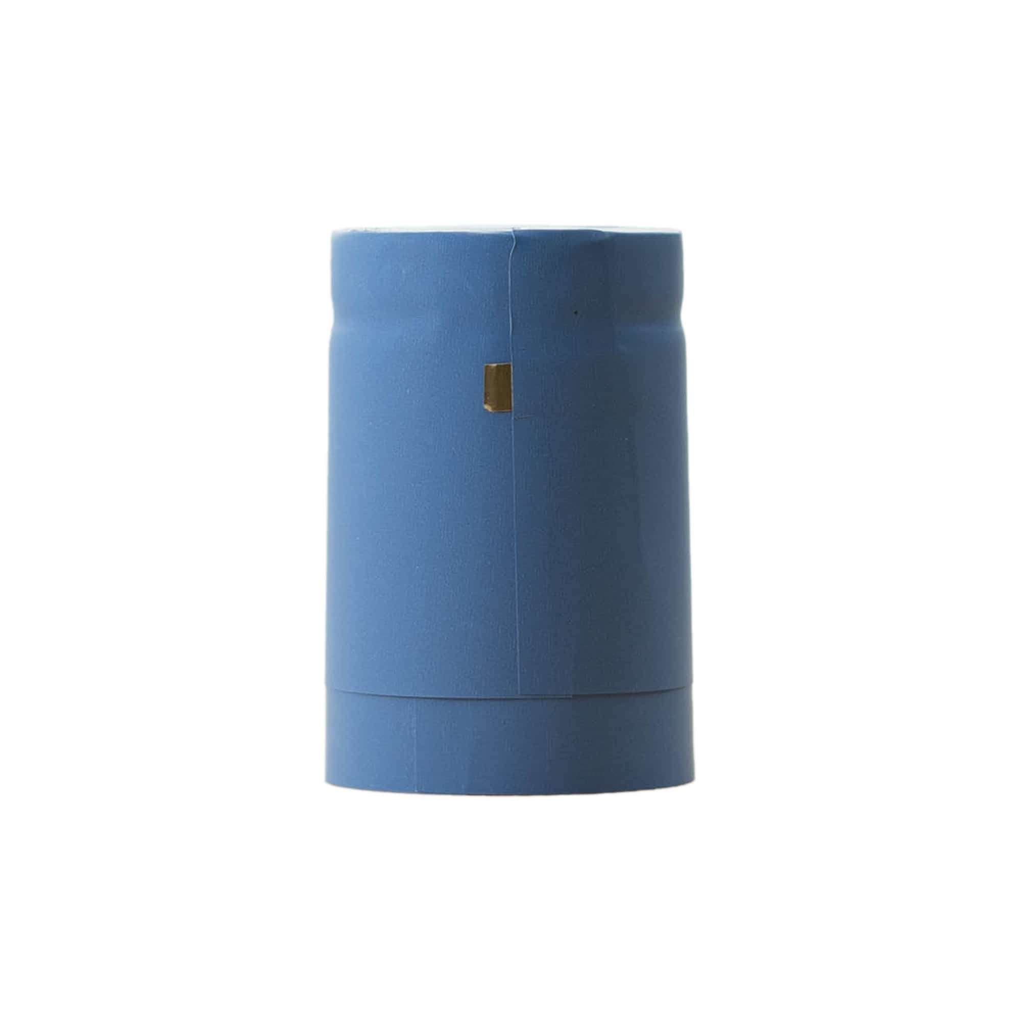 Schrumpfkapsel 32x41, PVC-Kunststoff, himmelblau Schrumpfkapsel 32x41, PVC-Kunststoff, himmelblau