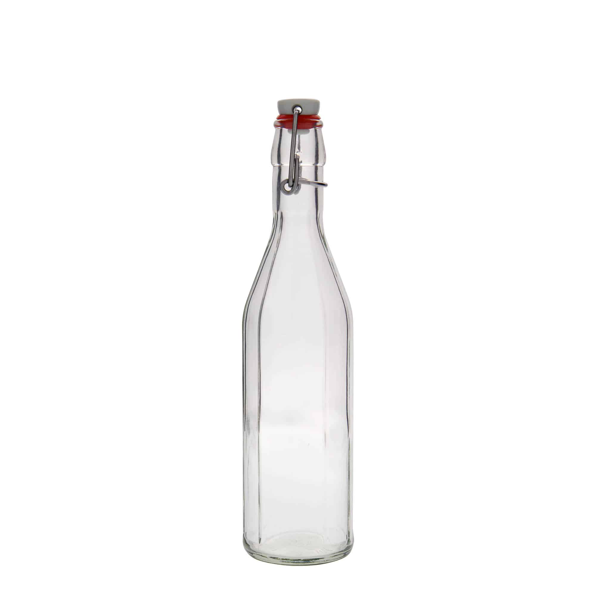 500 ml Glasflasche 'Bravo', zehneckig, Mündung: Bügelverschluss