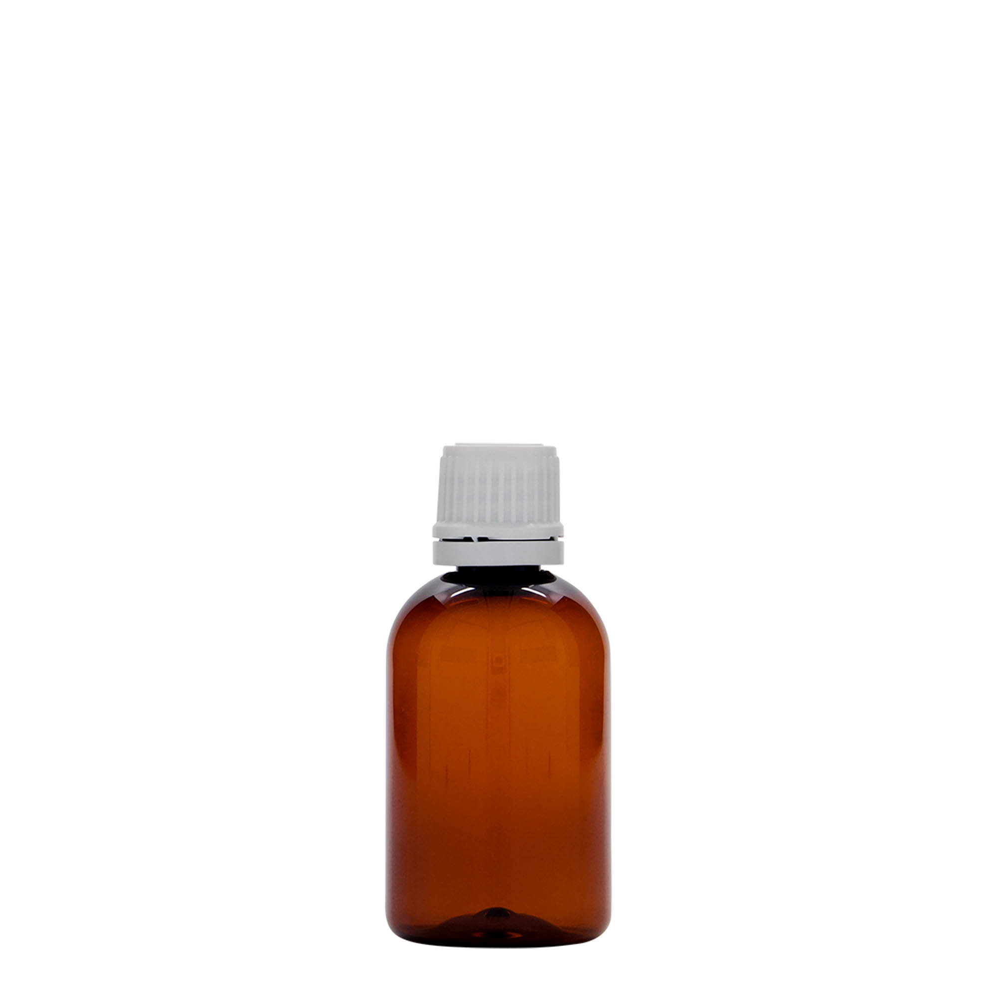 50 ml PET-Medizinflasche 'Easy Living', braun, Kunststoff, Mündung: DIN 18 50 ml PET-Medizinflasche 'Easy Living', braun, Kunststoff, Mündung: DIN 18