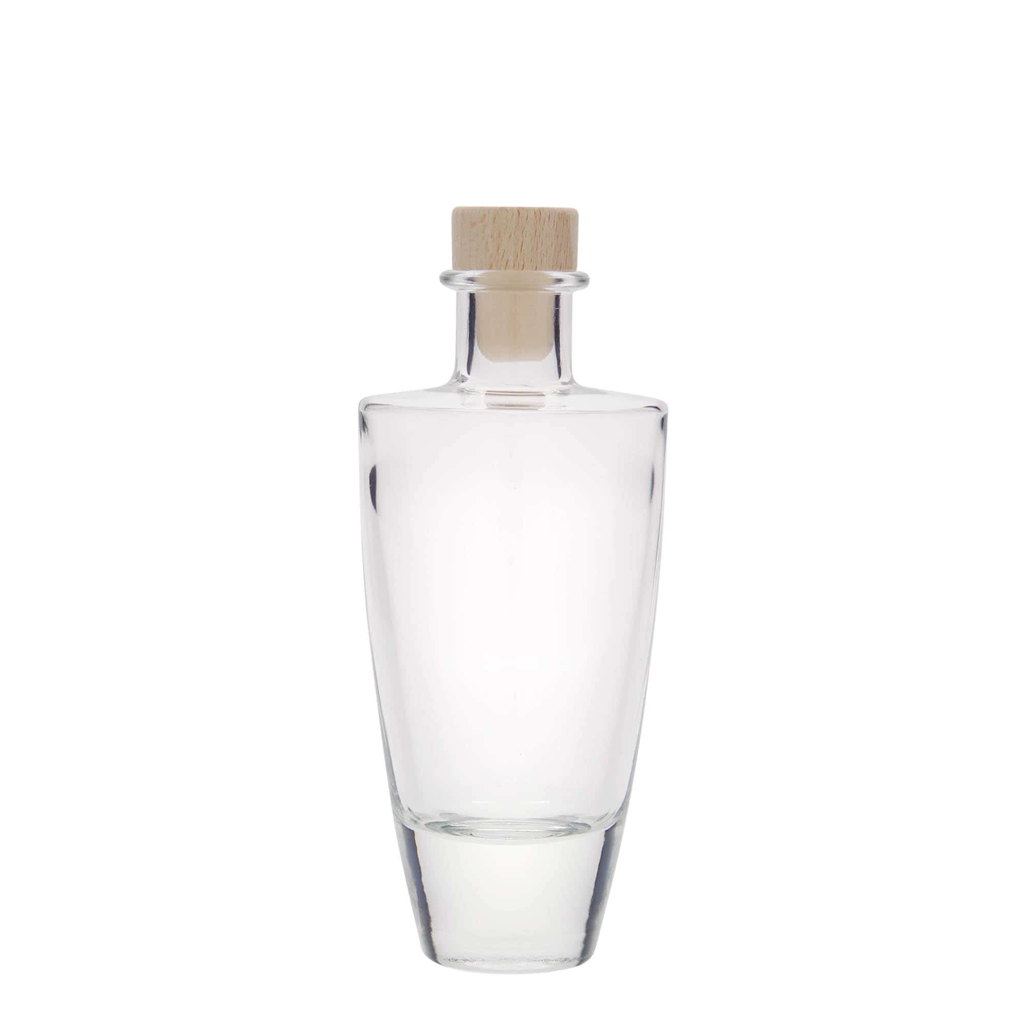 200 ml Glasflasche 'Vanessa', oval, Mündung: Kork