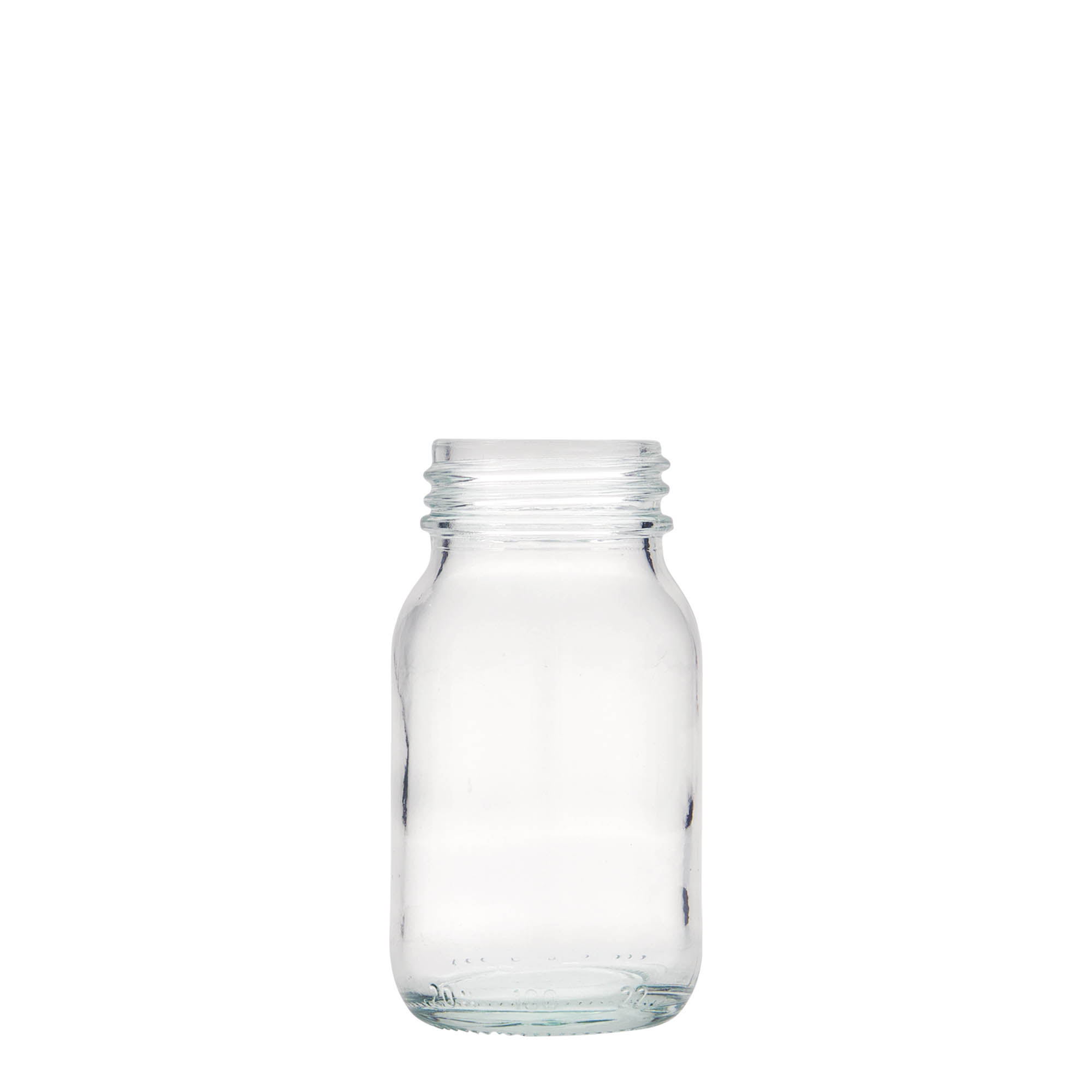 100 ml Weithalsglas, Mündung: DIN 40 100 ml Weithalsglas, Mündung: DIN 40