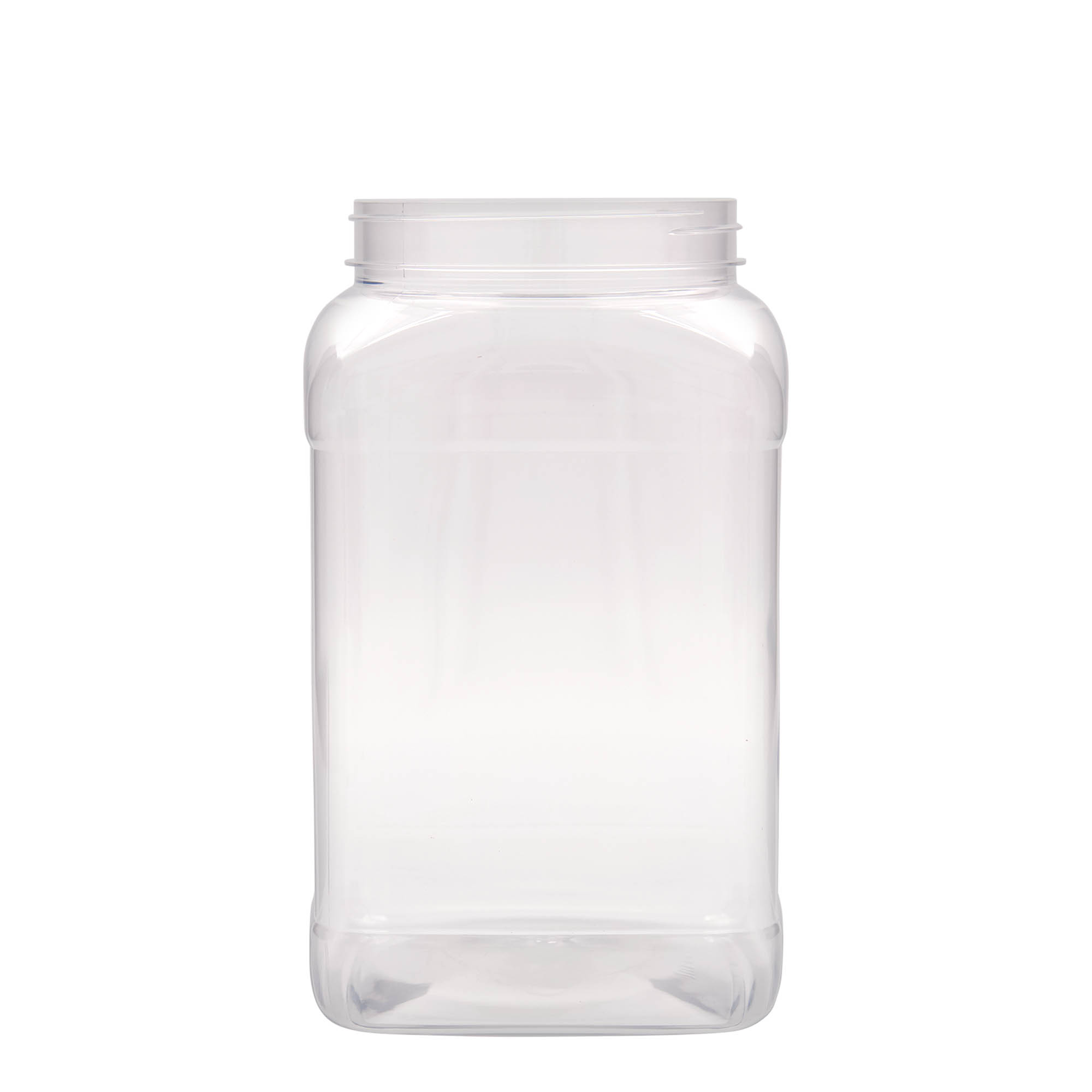 3.000 ml PET-Dose „Dana“, quadratisch, Kunststoff, Mündung: 110/400