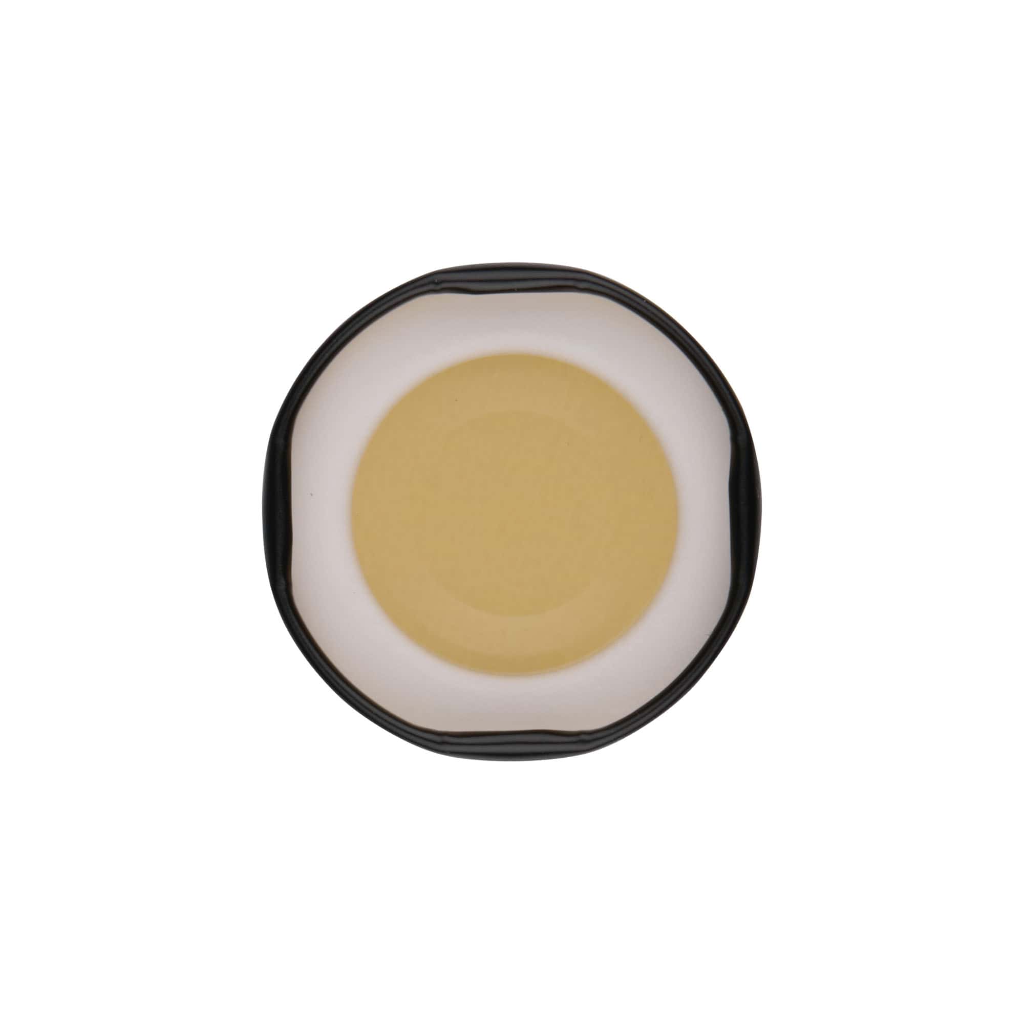 Twist-Off-Deckel, Weißblech, schwarz, für Mündung: TO 43