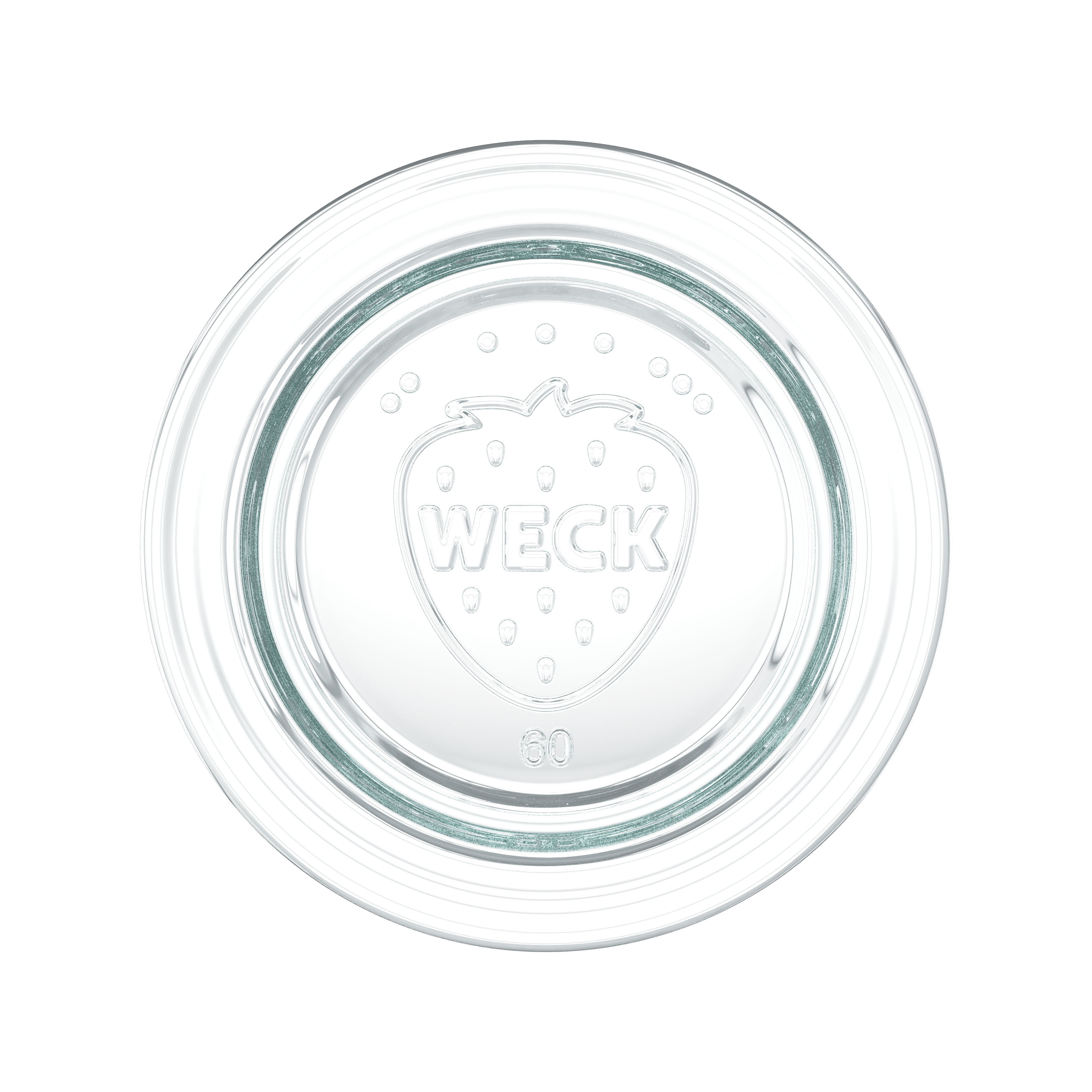 6x 220 ml WECK-Schmuckglas mit Glasdeckel RR 60