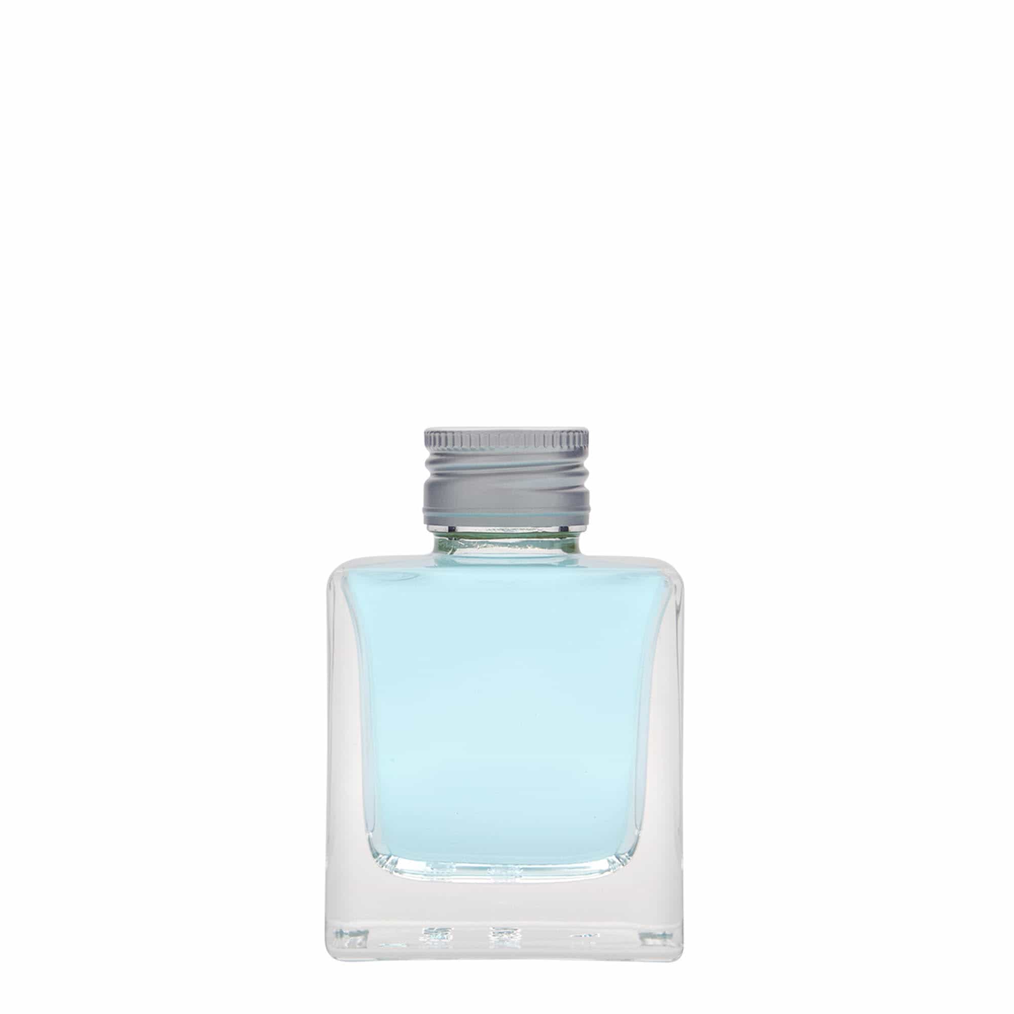 100 ml Glasflasche „Cube“, quadratisch, Mündung: PP 28