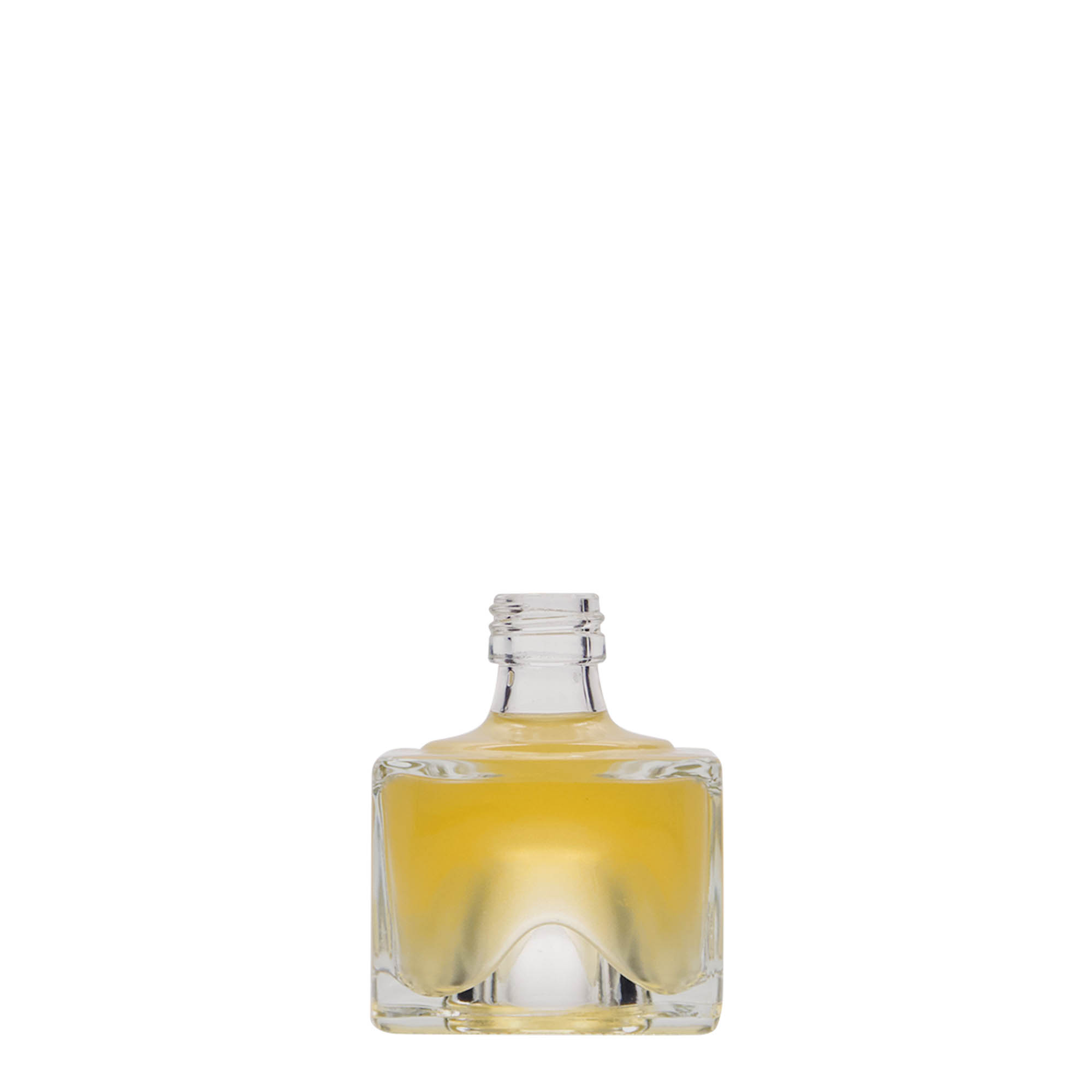 40 ml Glasflasche „Cocolores“, quadratisch, Mündung: PP 18