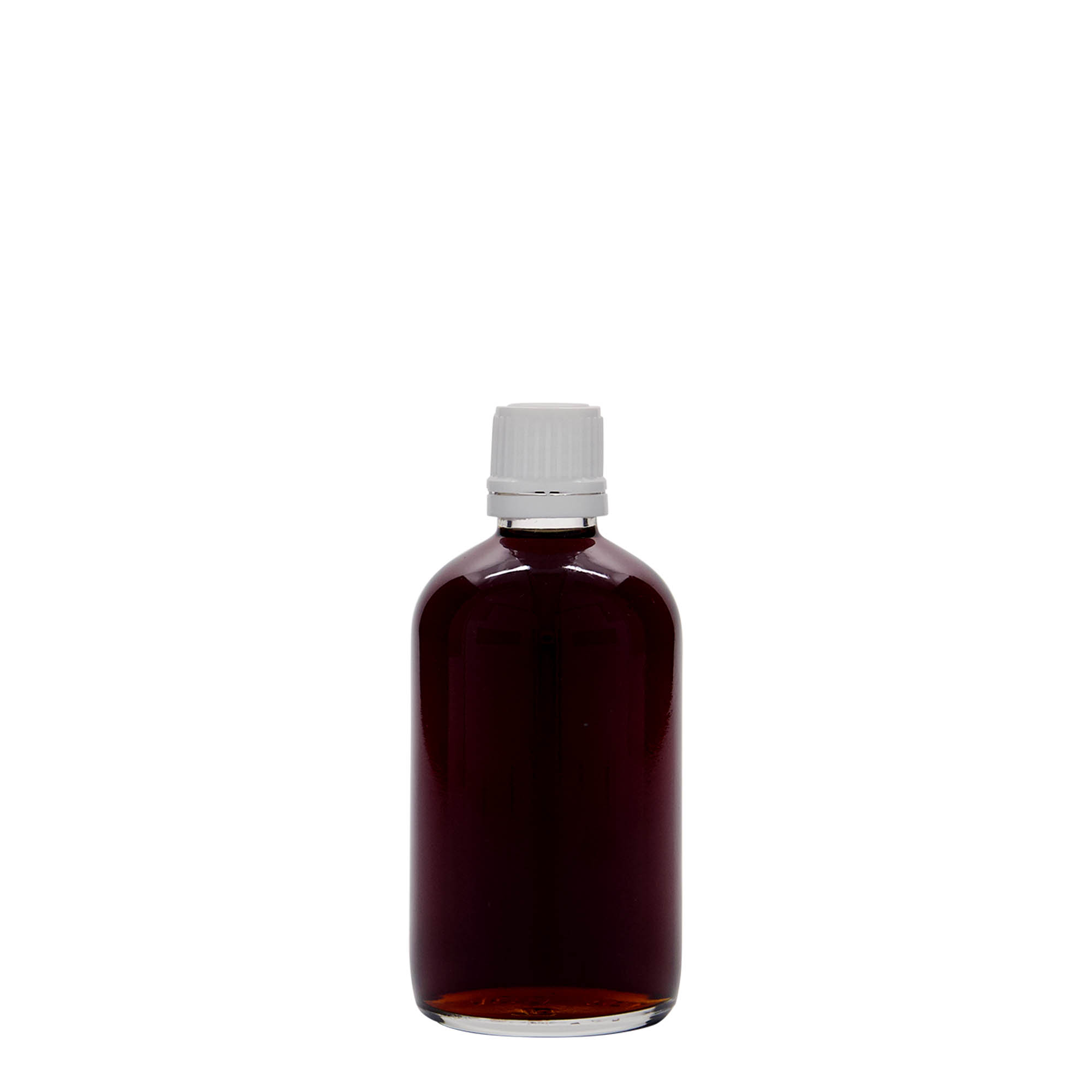 100 ml Medizinflasche, Glas, Mündung: DIN 18 100 ml Medizinflasche, Glas, Mündung: DIN 18