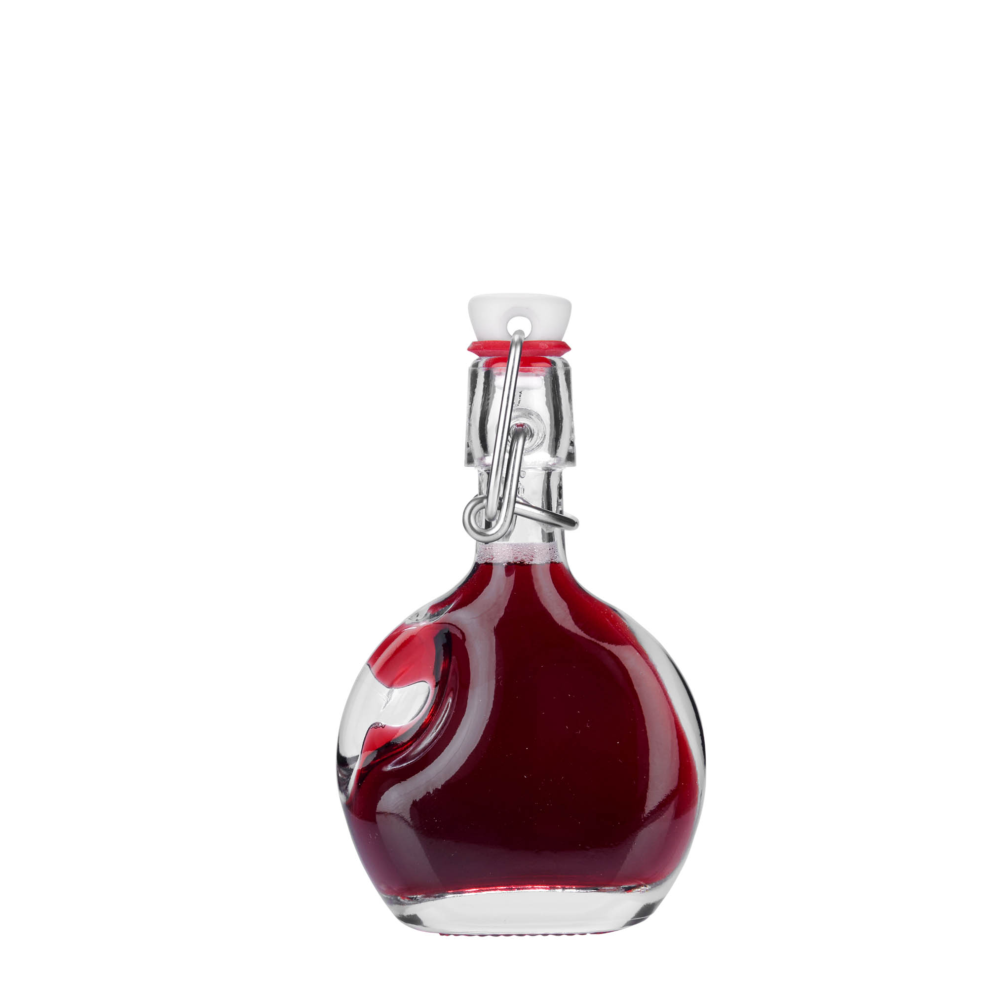 40 ml Glasflasche 'Lukas', oval, Mündung: Bügelverschluss 40 ml Glasflasche 'Lukas', oval, Mündung: Bügelverschluss