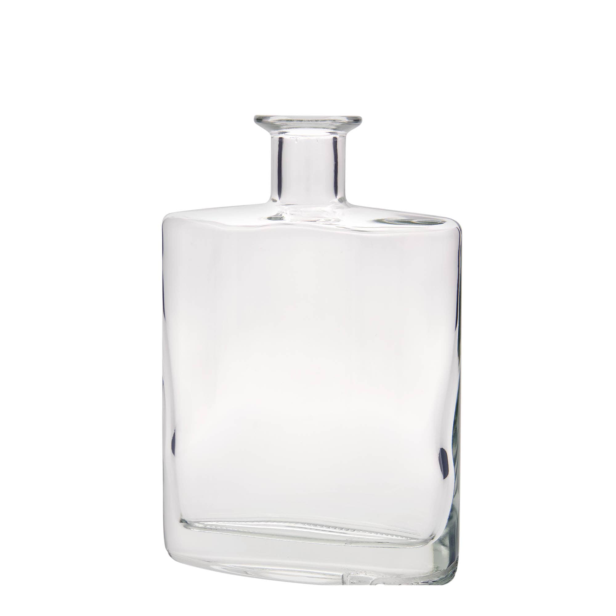700 ml Glasflasche 'Zorbas', oval, Mündung: Kork 700 ml Glasflasche 'Zorbas', oval, Mündung: Kork