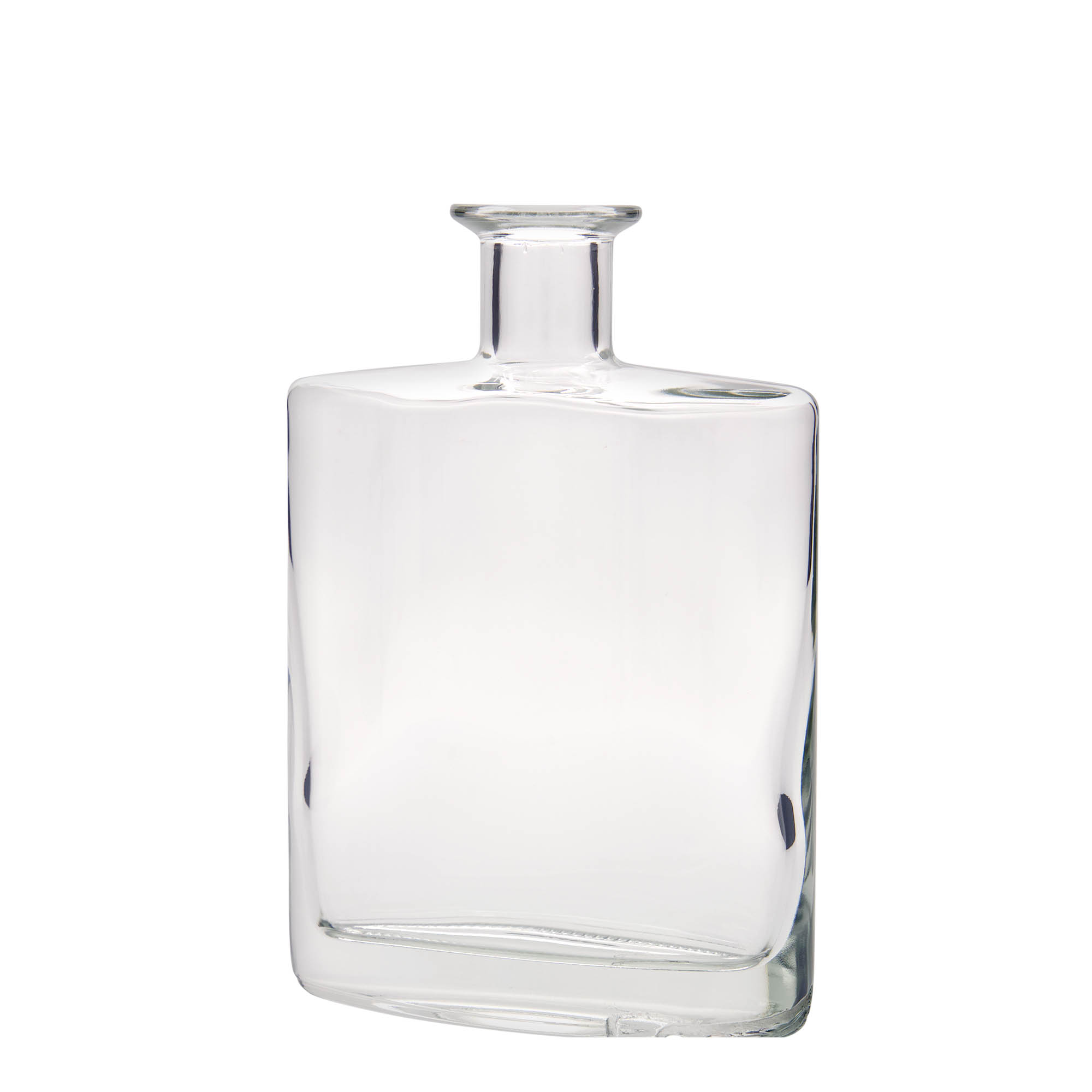 700 ml Glasflasche „Zorbas“, oval, Mündung: Kork