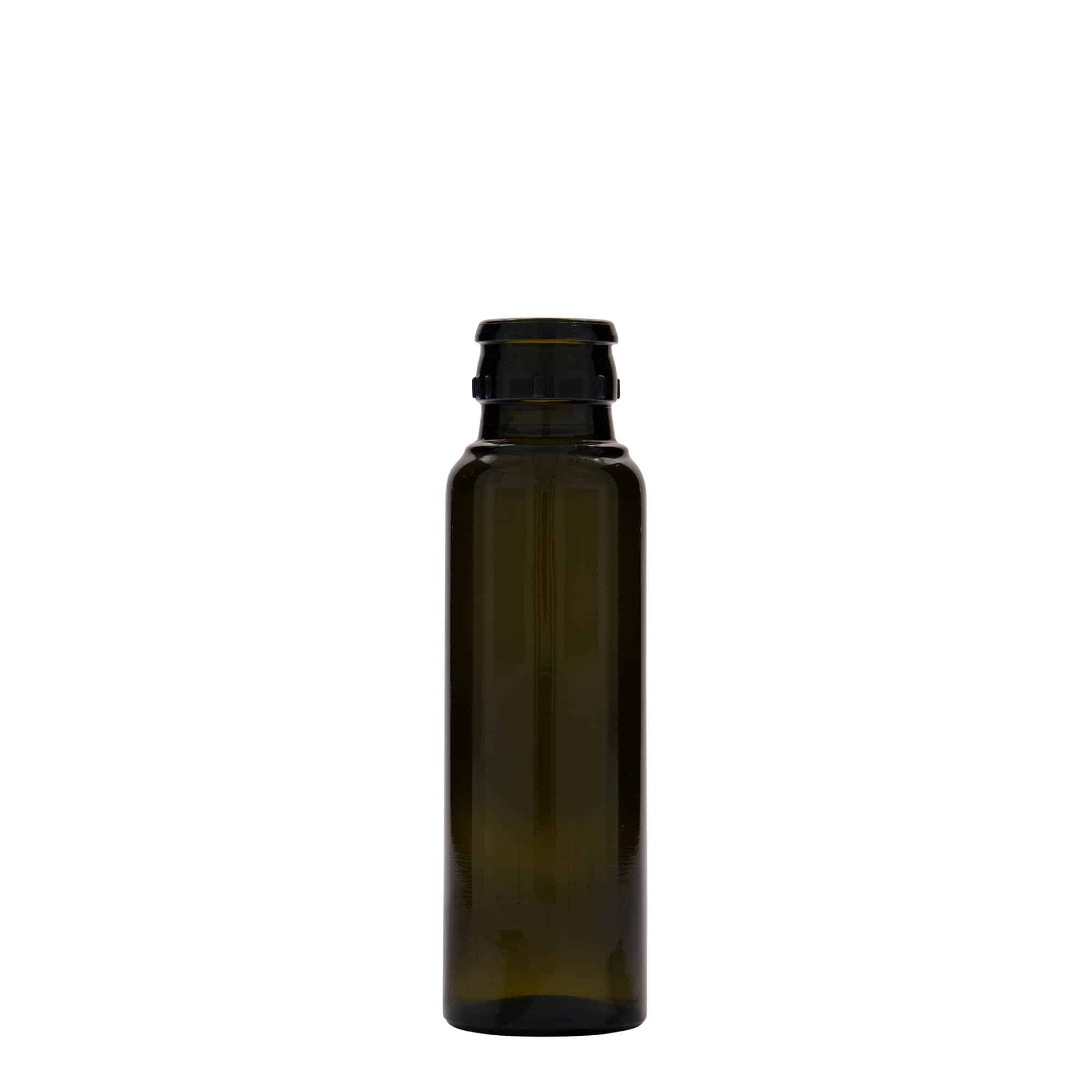 100 ml Essig-/Ölflasche 'Willy New', Glas, antikgrün, Mündung: DOP