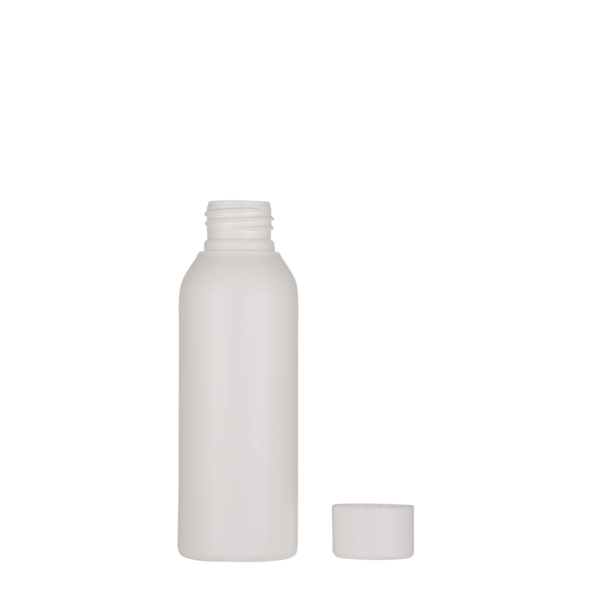 100 ml Kunststoffflasche 'Tuffy', HDPE, weiß, Mündung: 24/410