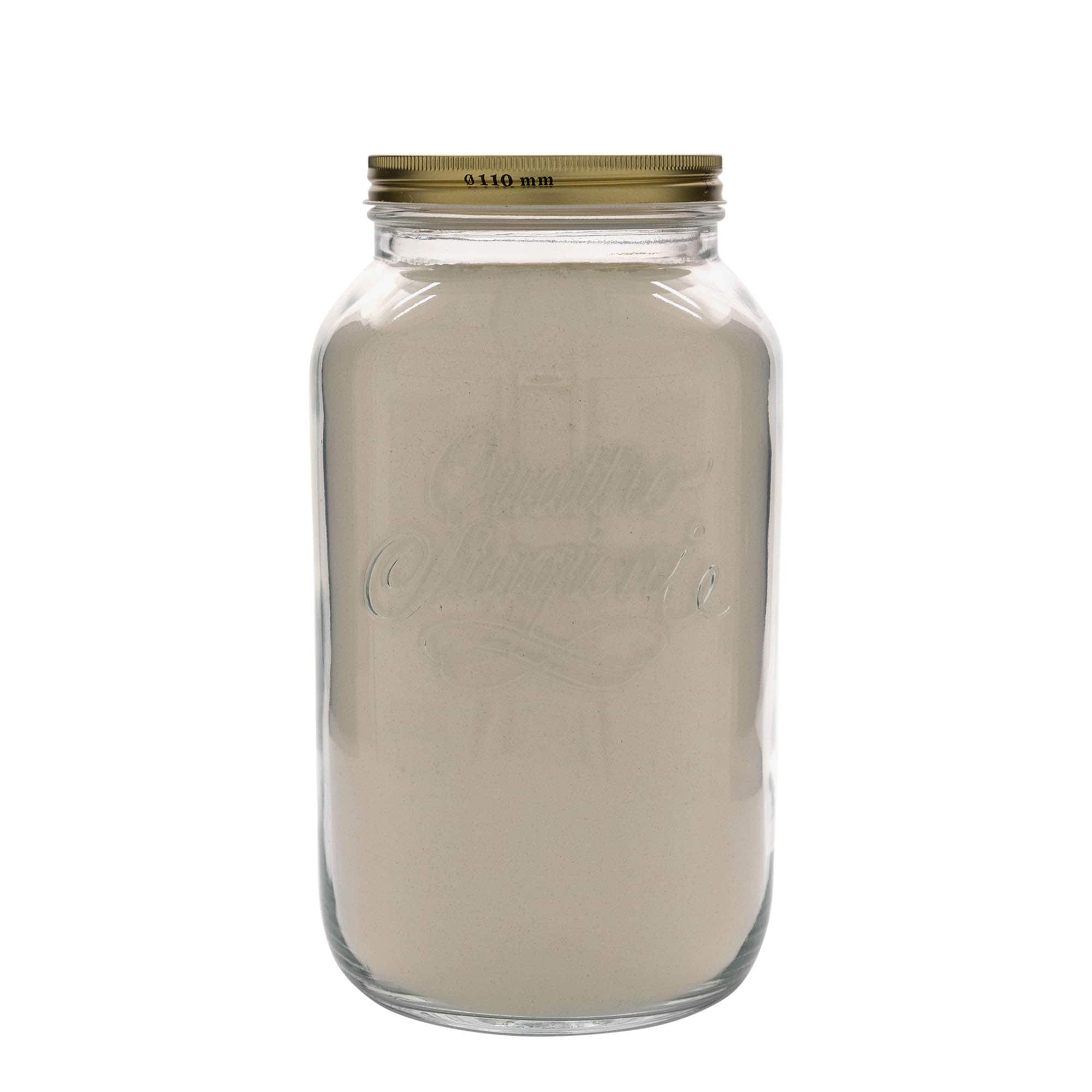 3.800 ml Glas 'Quattro Stagioni', Mündung: Schraubverschluss