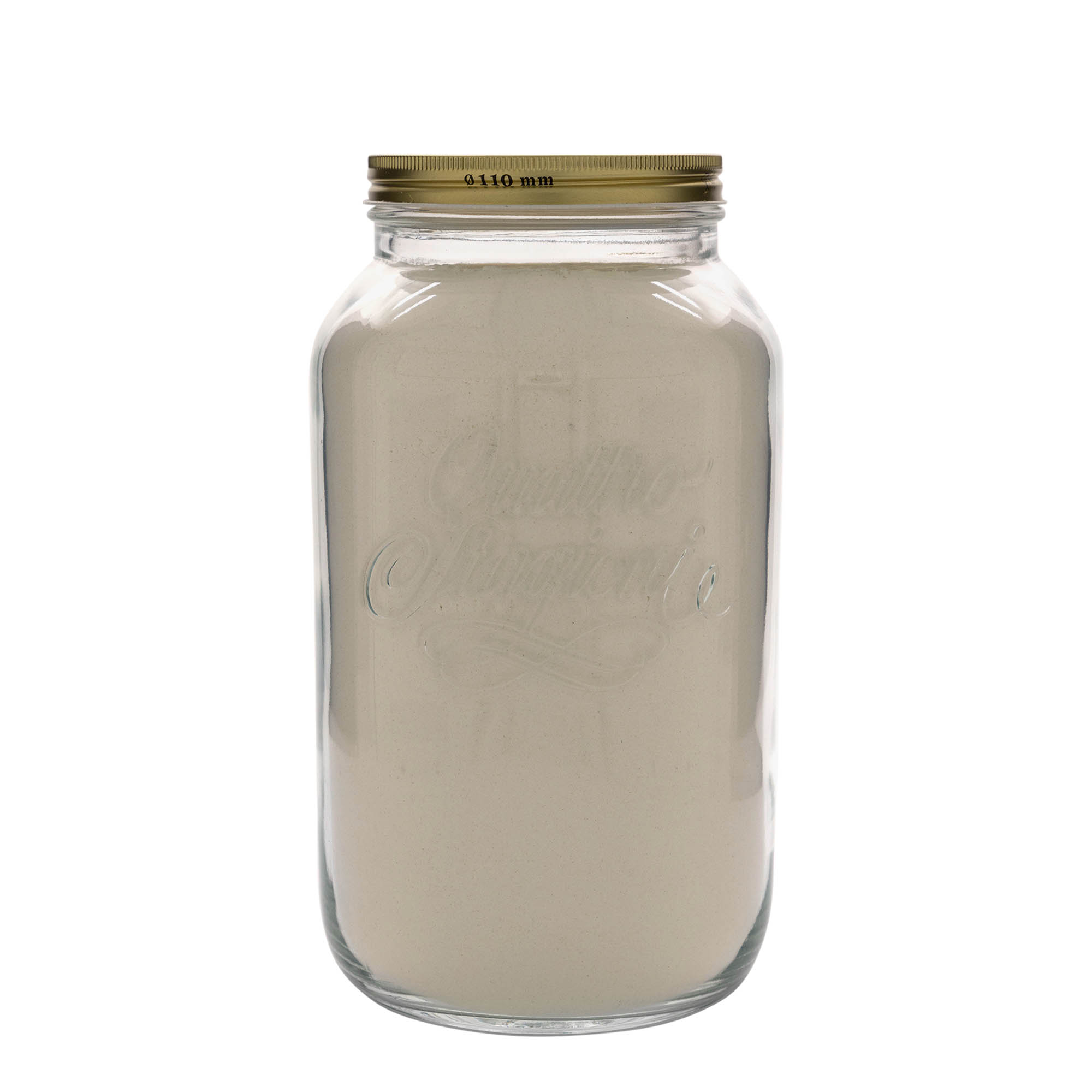 3.800 ml Glas „Quattro Stagioni“, Mündung: Schraubverschluss