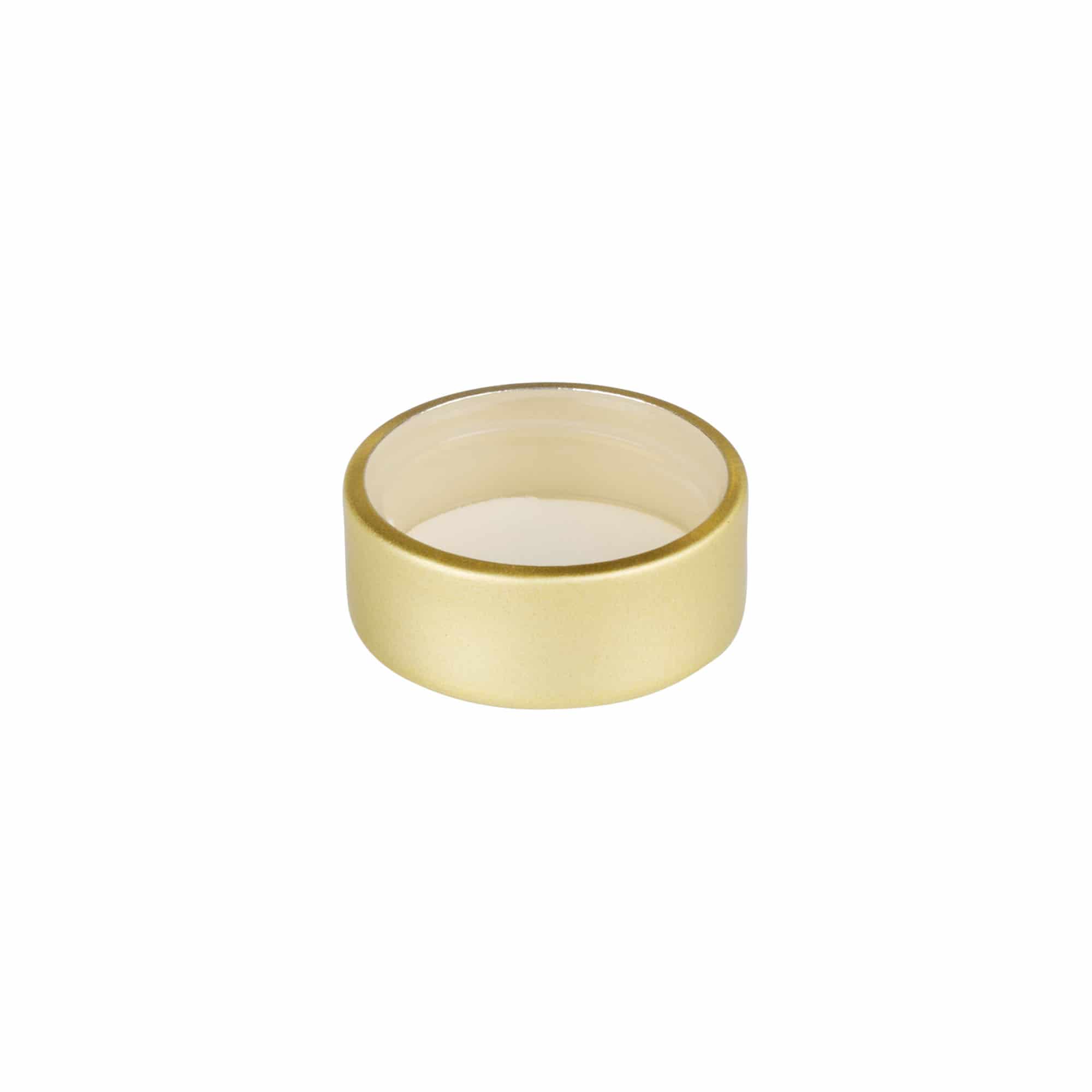 Schraubverschluss, Metall, gold, für Mündung: GPI 28/400