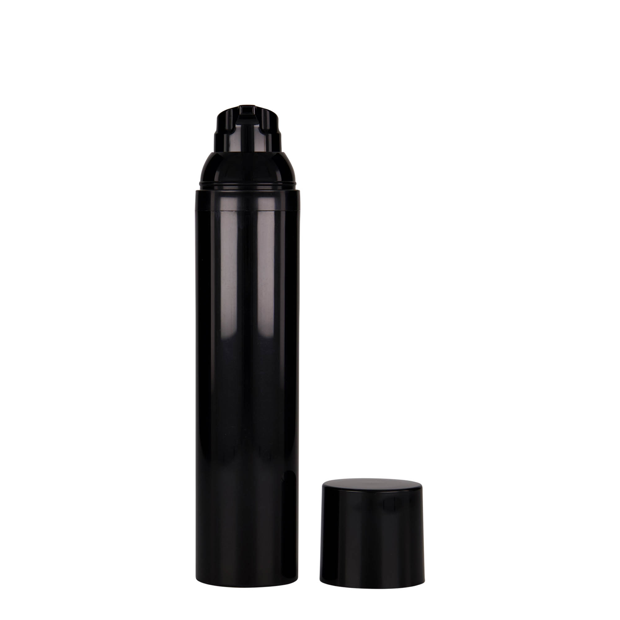 100 ml Airless Dispenser „Mezzo“, PP-Kunststoff, schwarz