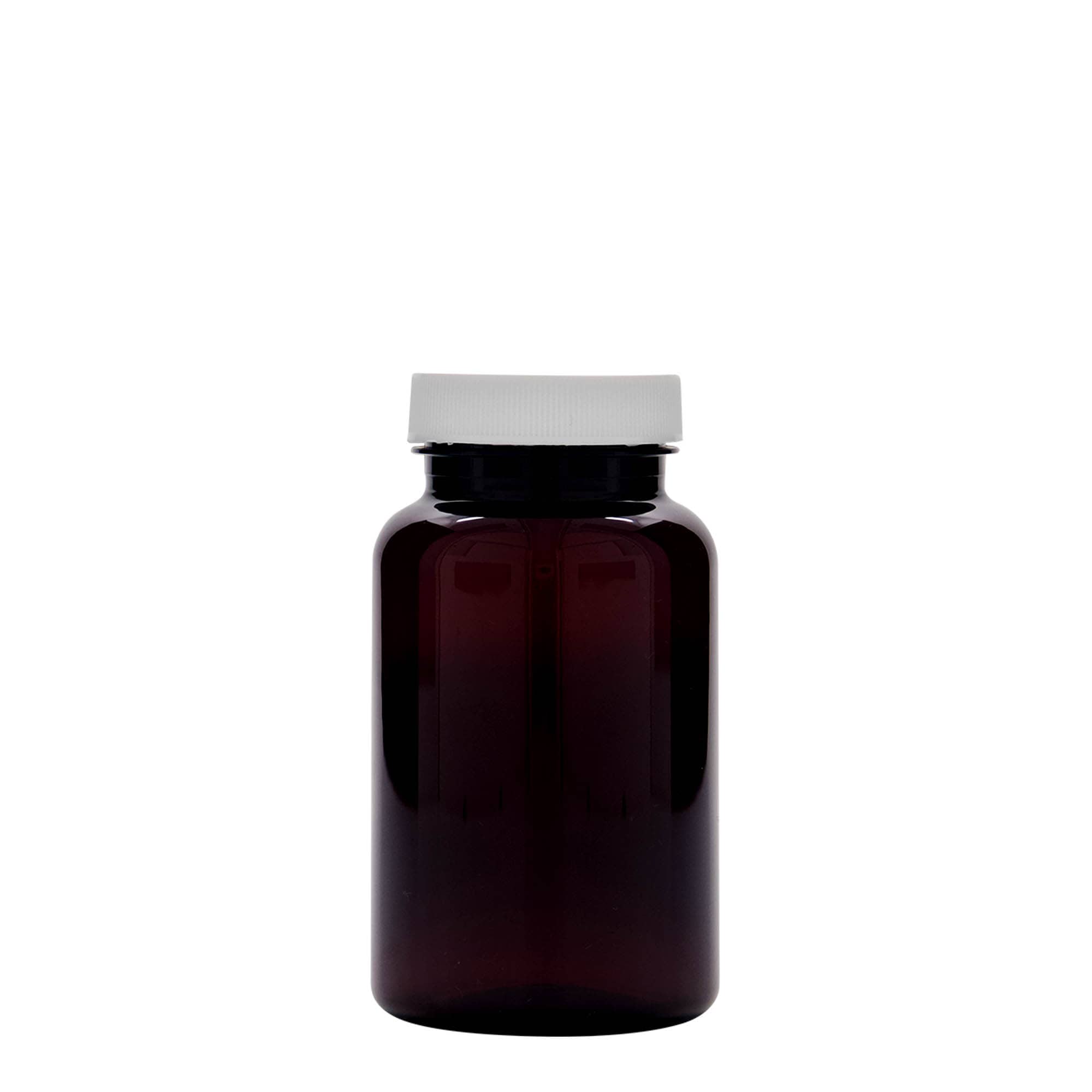 200 ml PET-Packer, Kunststoff, braun, Mündung: 45/400