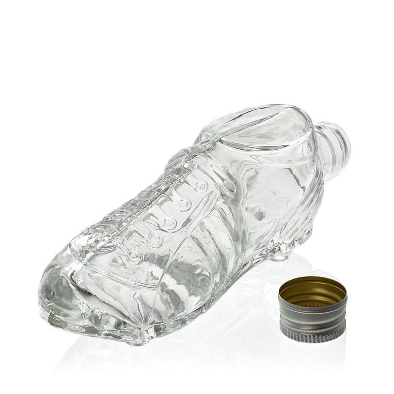 200 ml Glasflasche 'Fußballschuh', Mündung: PP 28