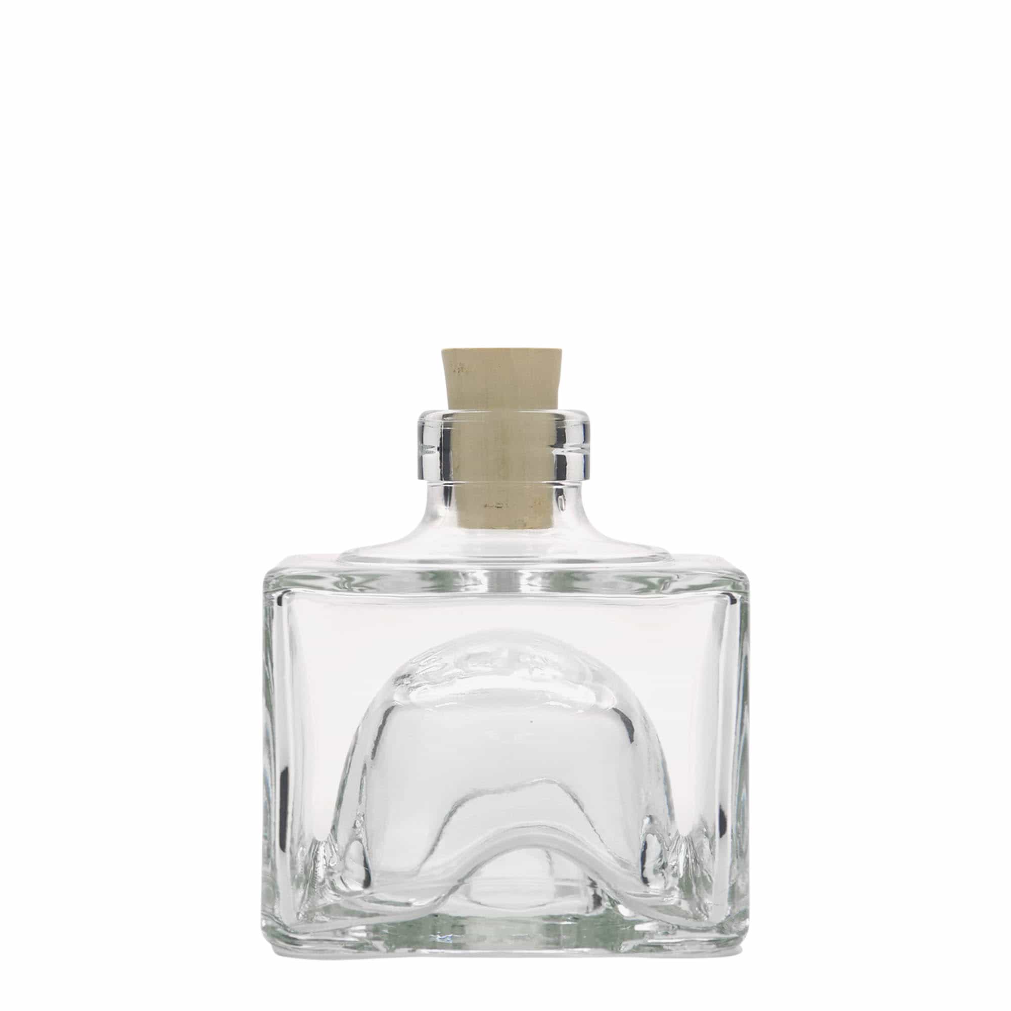 200 ml Glasflasche „Cocolores“, quadratisch, Mündung: Kork