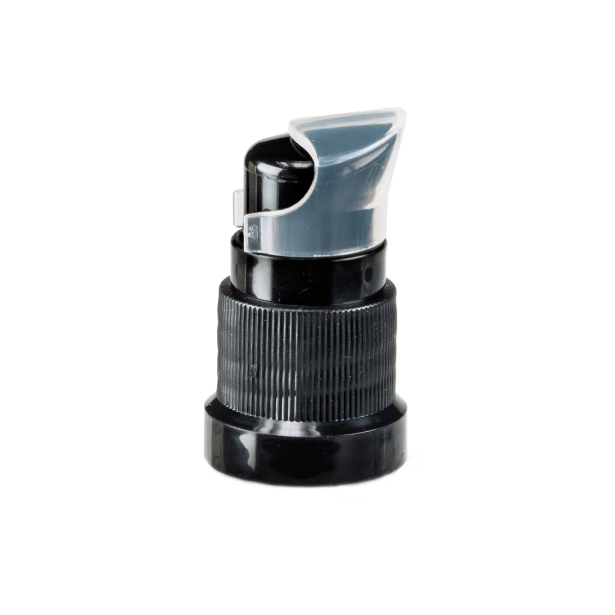 Schraubverschluss Lotionspumpe, PP-Kunststoff, schwarz, für Mündung: DIN 18 Schraubverschluss Lotionspumpe, PP-Kunststoff, schwarz, für Mündung: DIN 18