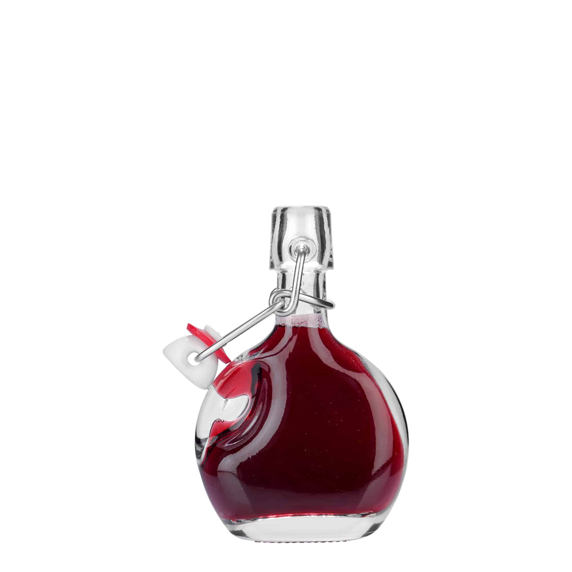 40 ml Glasflasche 'Lukas', oval, Mündung: Bügelverschluss 40 ml Glasflasche 'Lukas', oval, Mündung: Bügelverschluss