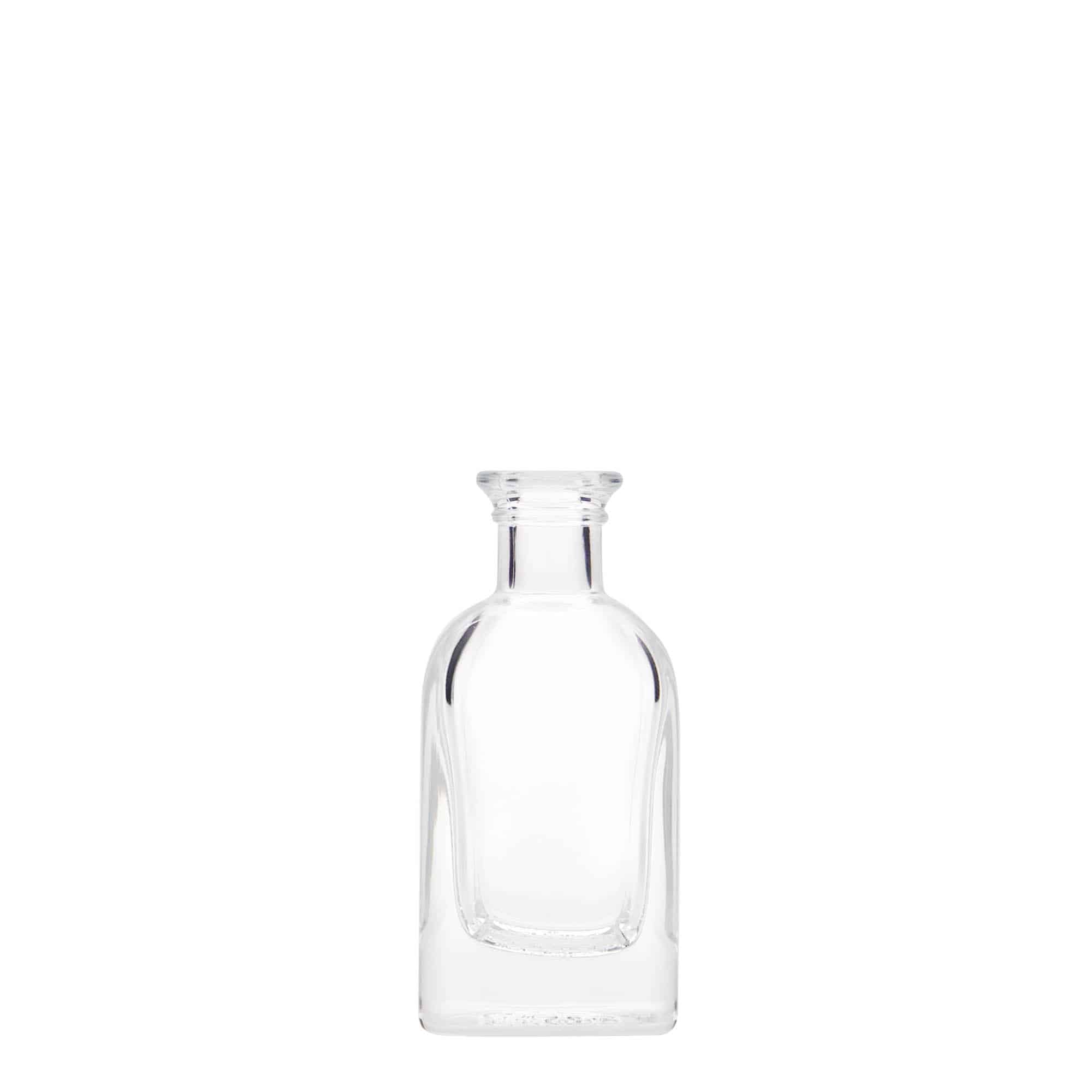 40 ml Glasflasche Apotheker Carré, quadratisch, Mündung: Kork