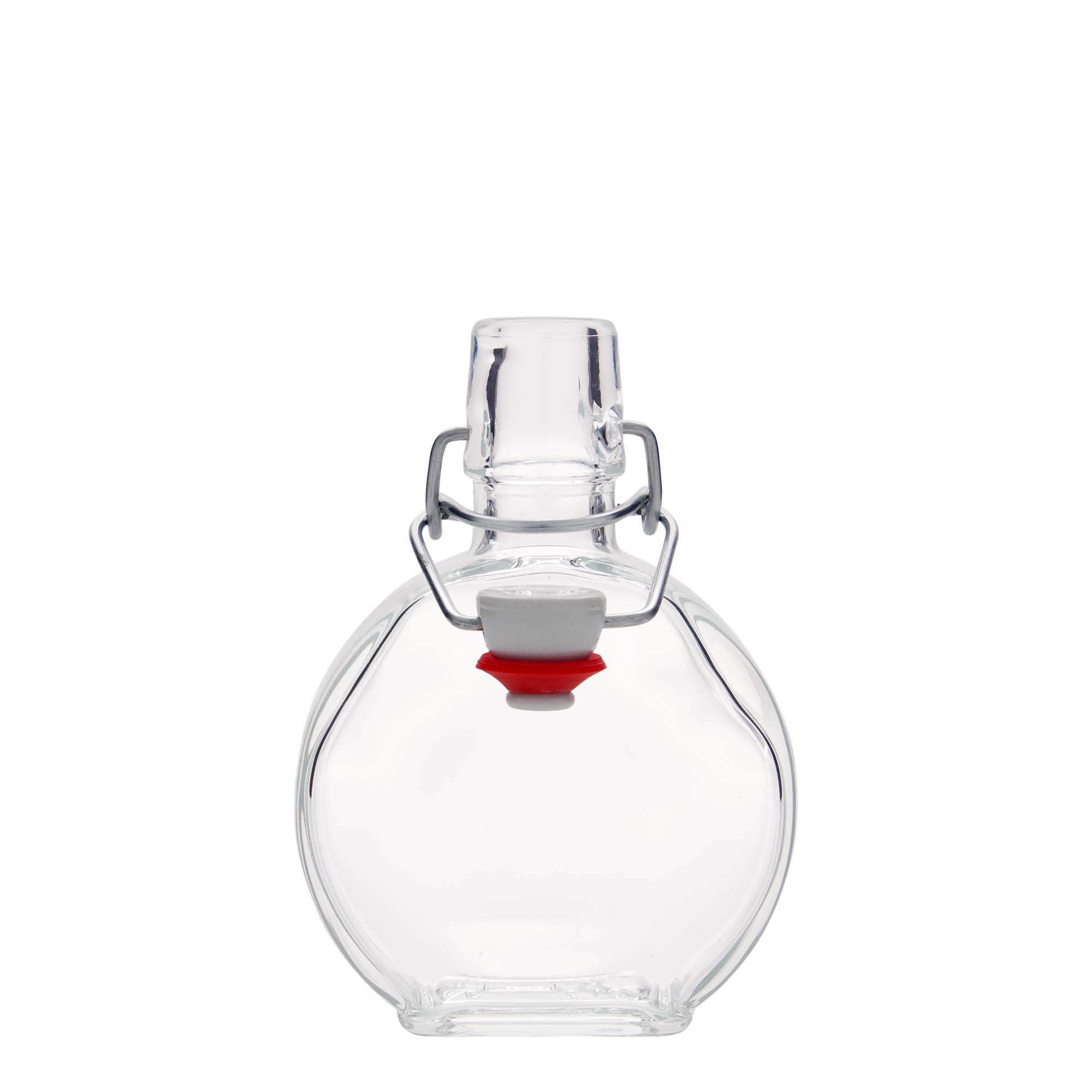 200 ml Glasflasche „Sensatione“, rechteckig, Mündung: Bügelverschluss