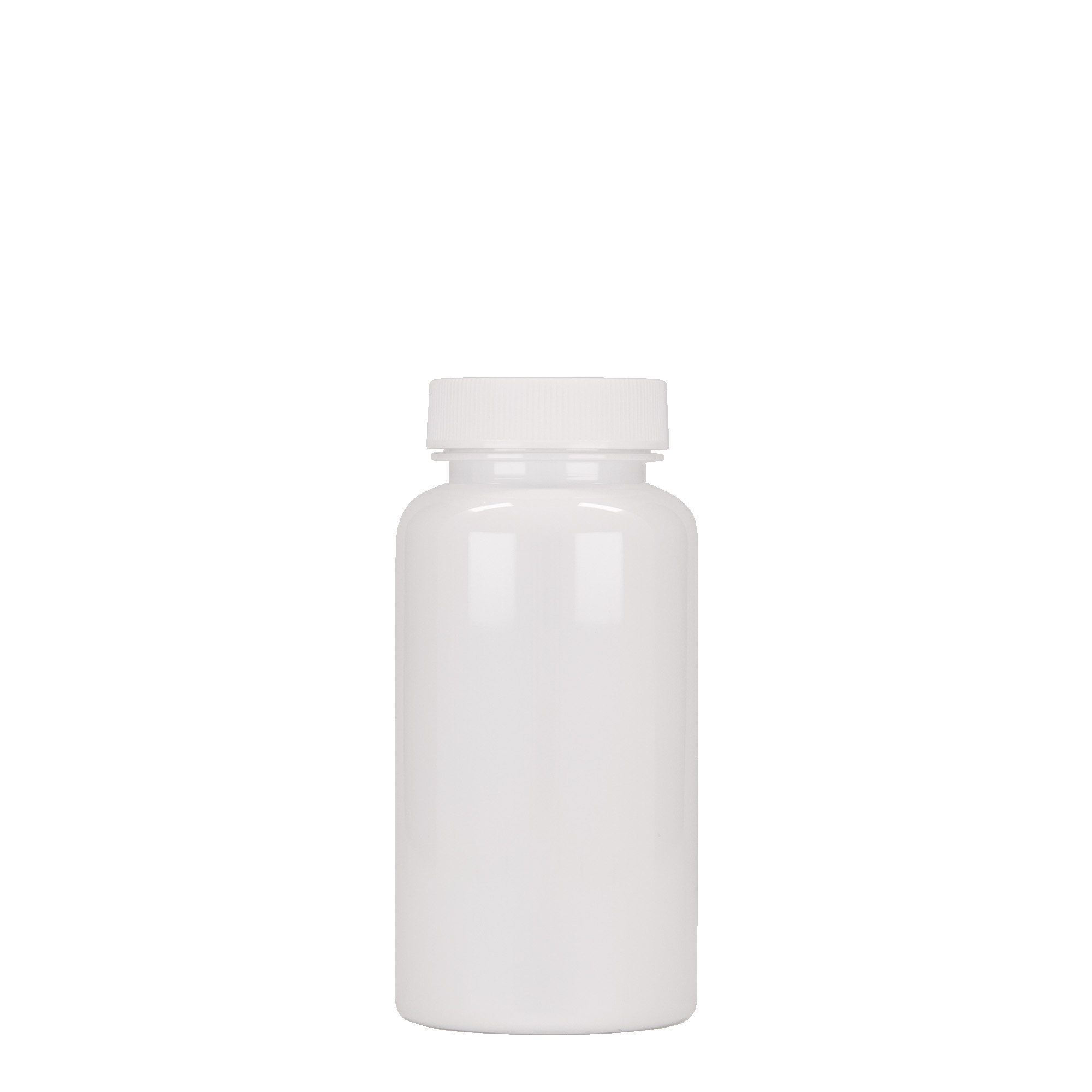 150 ml PET-Packer, Kunststoff, weiß, Mündung: 38/400