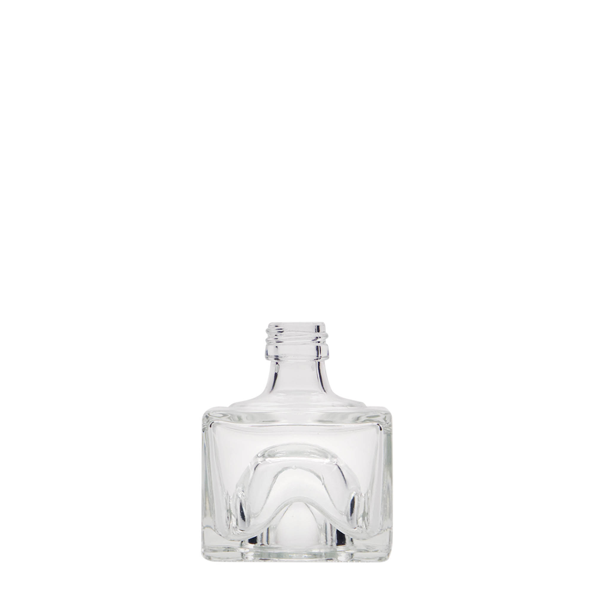 40 ml Glasflasche 'Cocolores', quadratisch, Mündung: PP 18