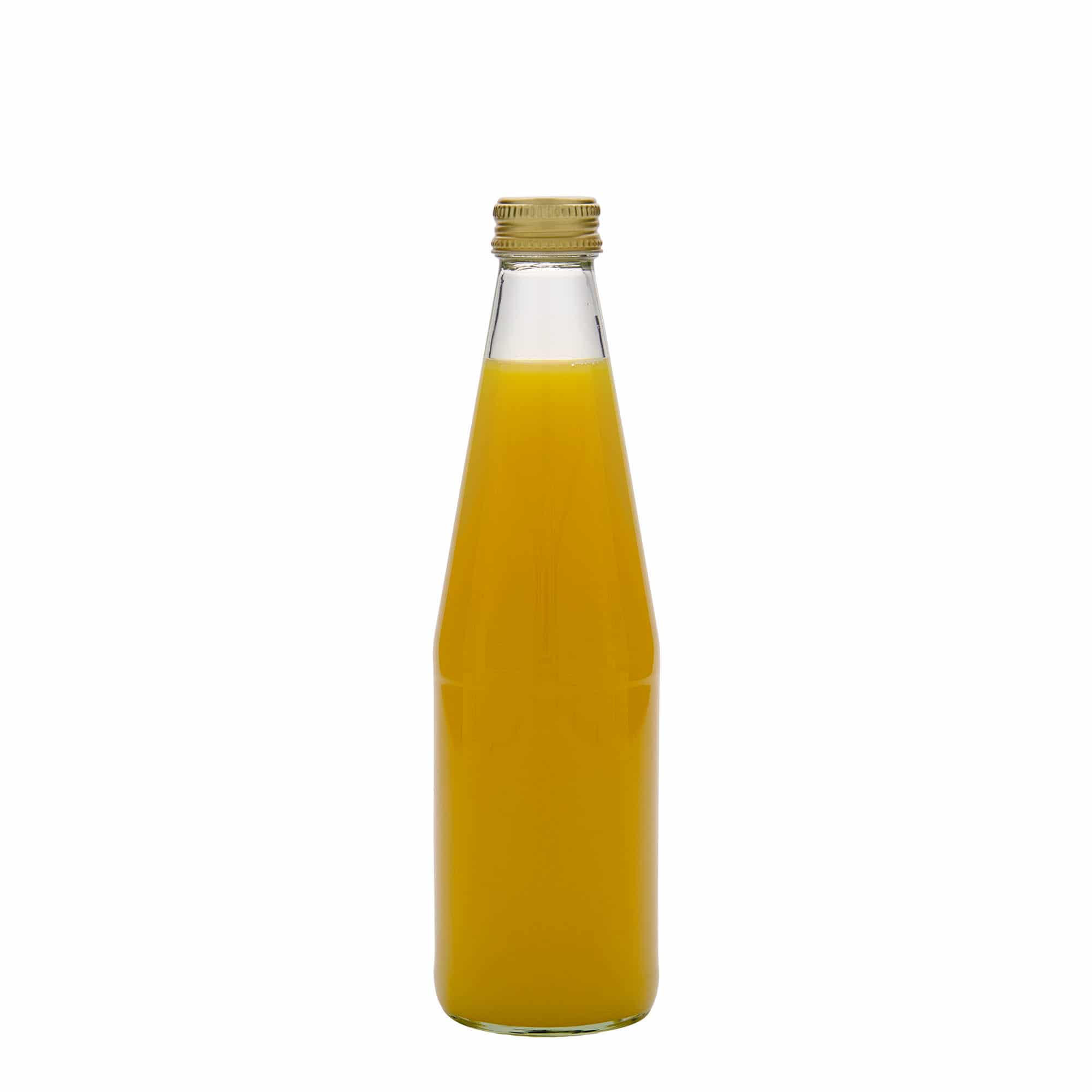 330 ml Universalflasche Karottenform, Glas, Mündung: PP 28