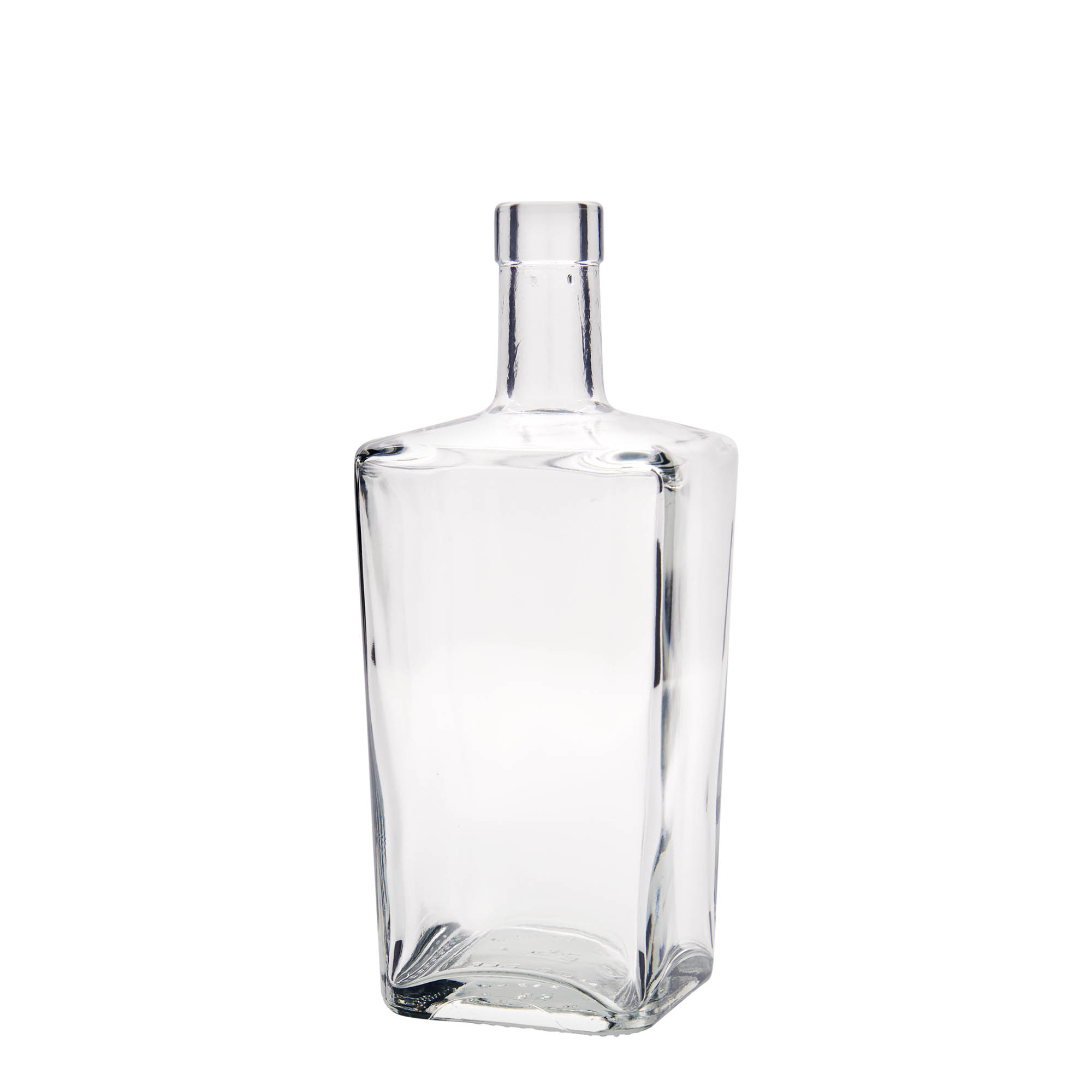700 ml Glasflasche 'Noel', quadratisch, Mündung: Kork 700 ml Glasflasche 'Noel', quadratisch, Mündung: Kork