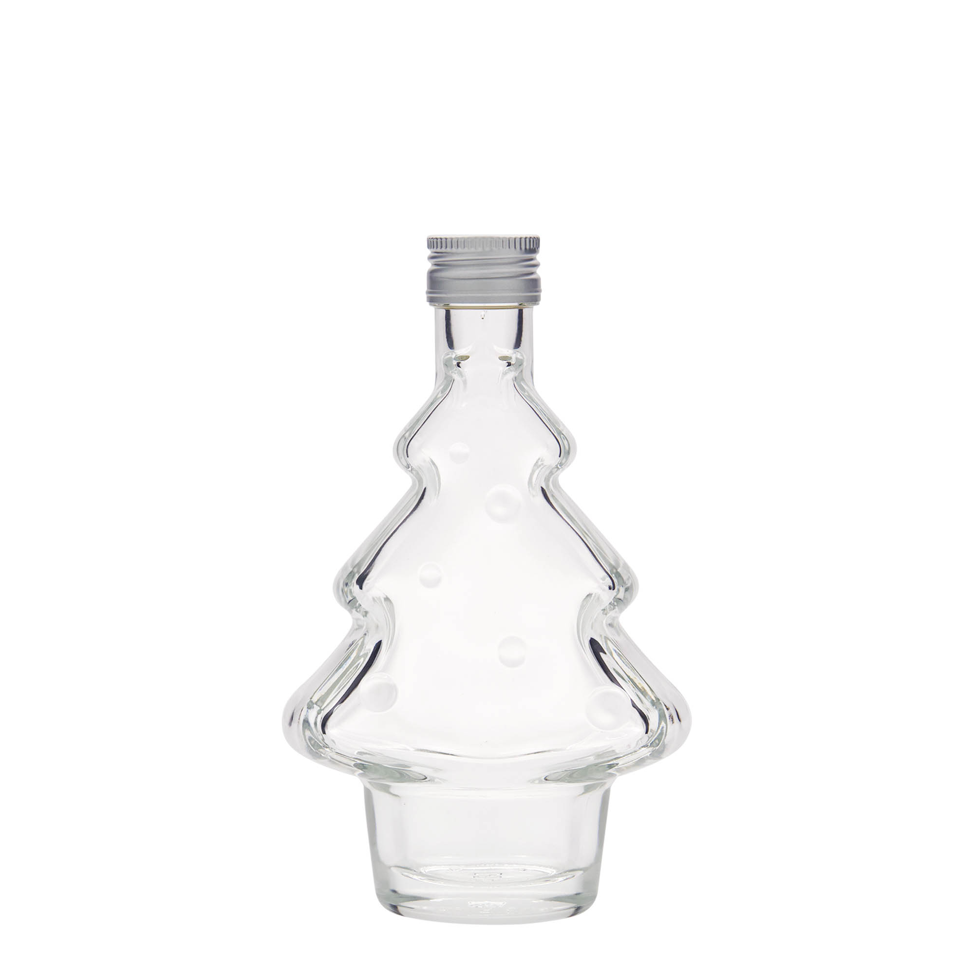 200 ml Glasflasche 'Tannenbaum', Mündung: PP 28 200 ml Glasflasche 'Tannenbaum', Mündung: PP 28