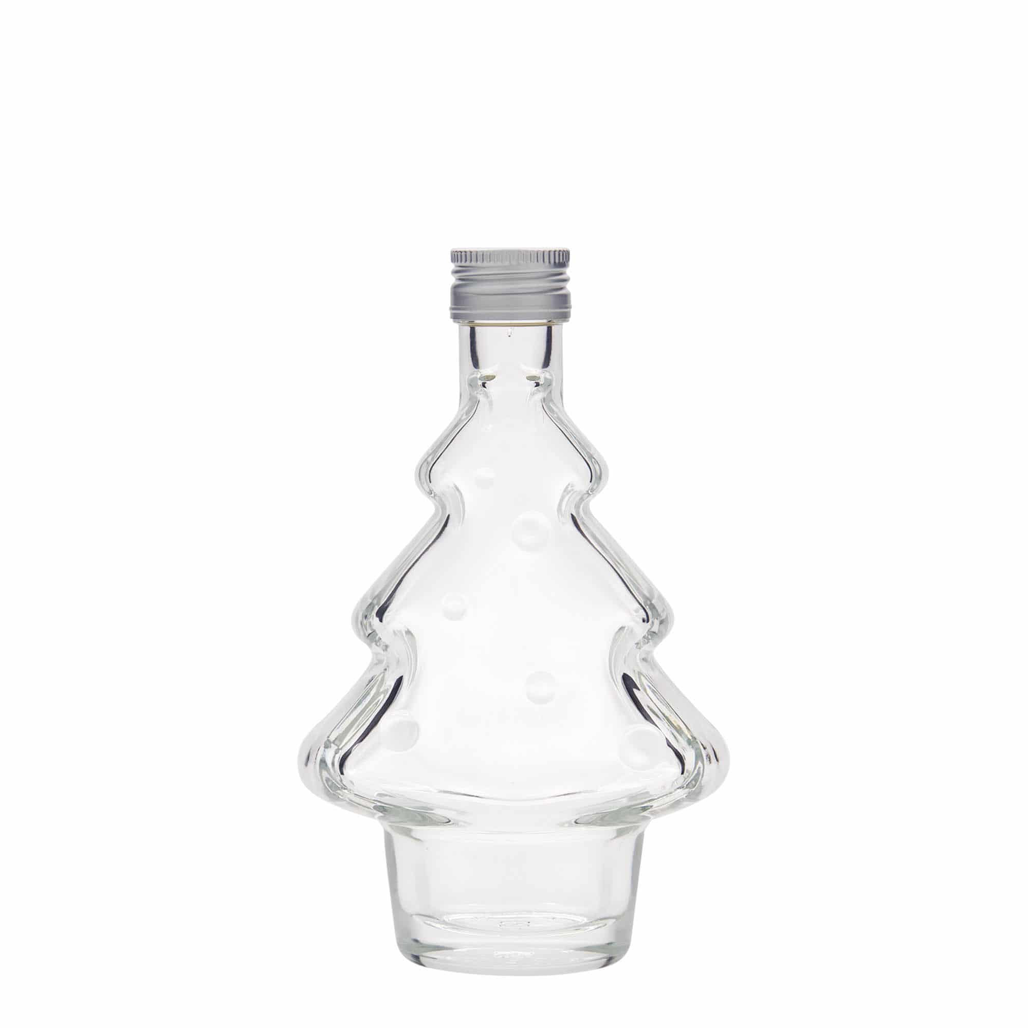 200 ml Glasflasche „Tannenbaum“, Mündung: PP 28