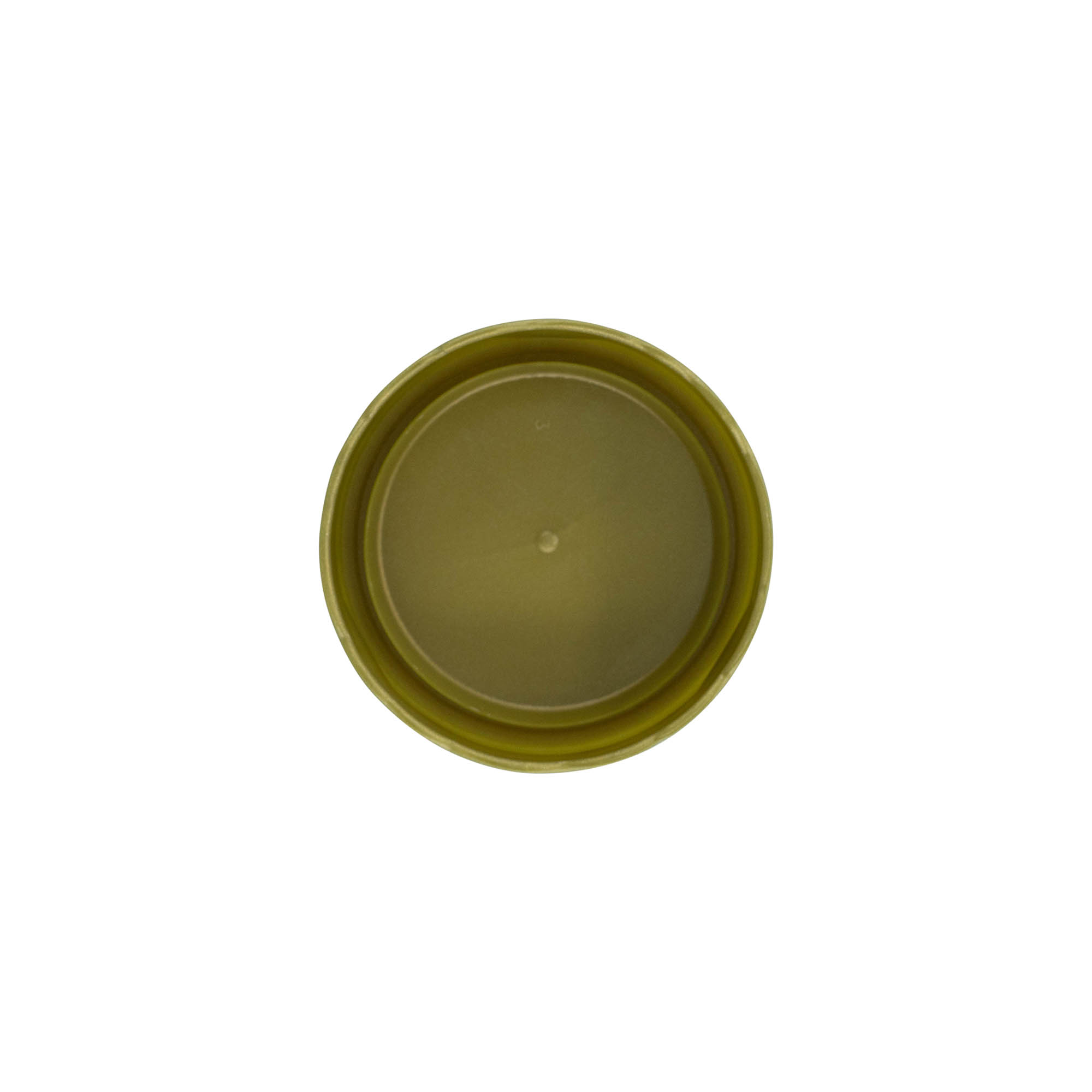 Stülpdeckel für Enghals-Keramiktopf, HDPE-Kunststoff, gold