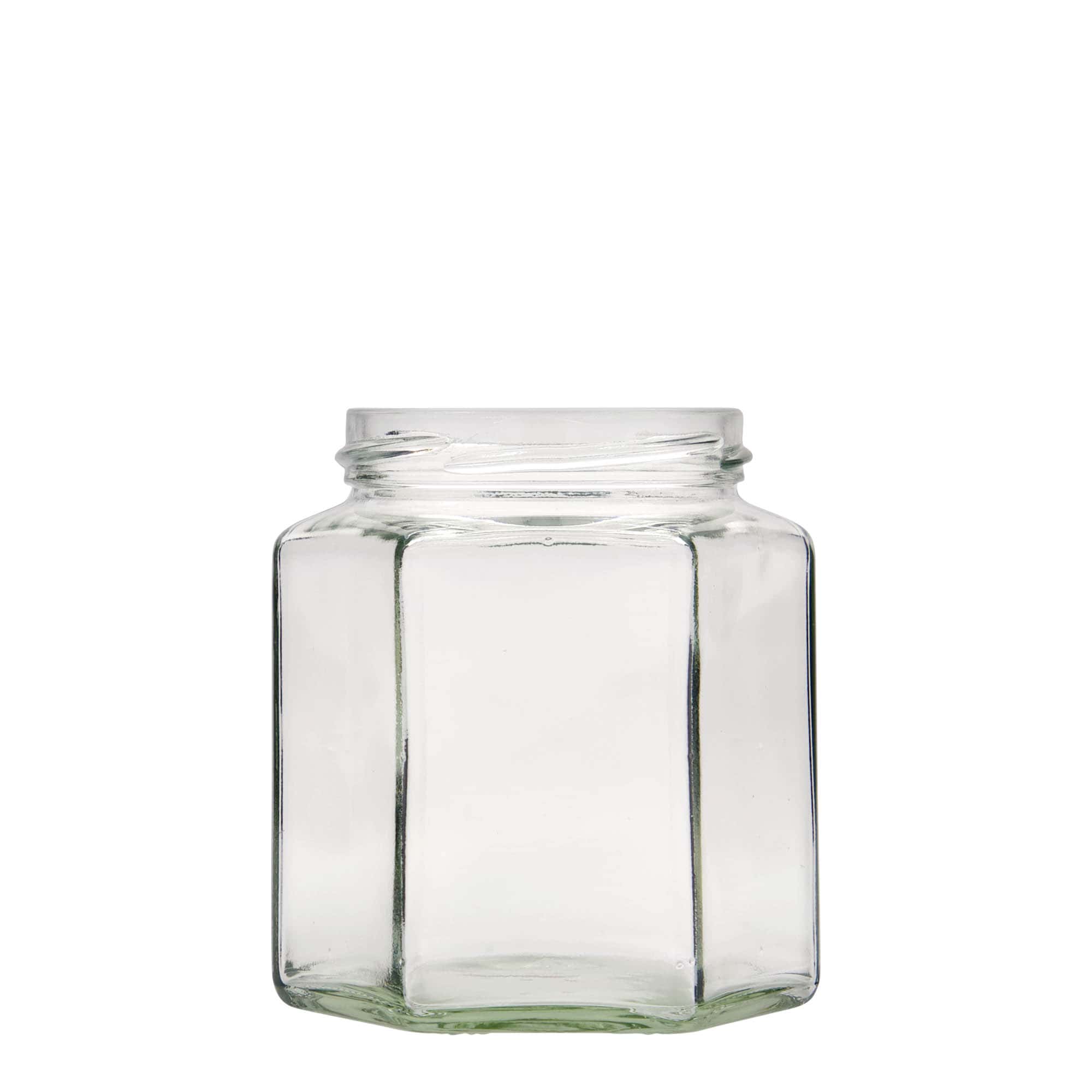 390 ml Sechskantglas, Mündung: Twist-off (TO 70)