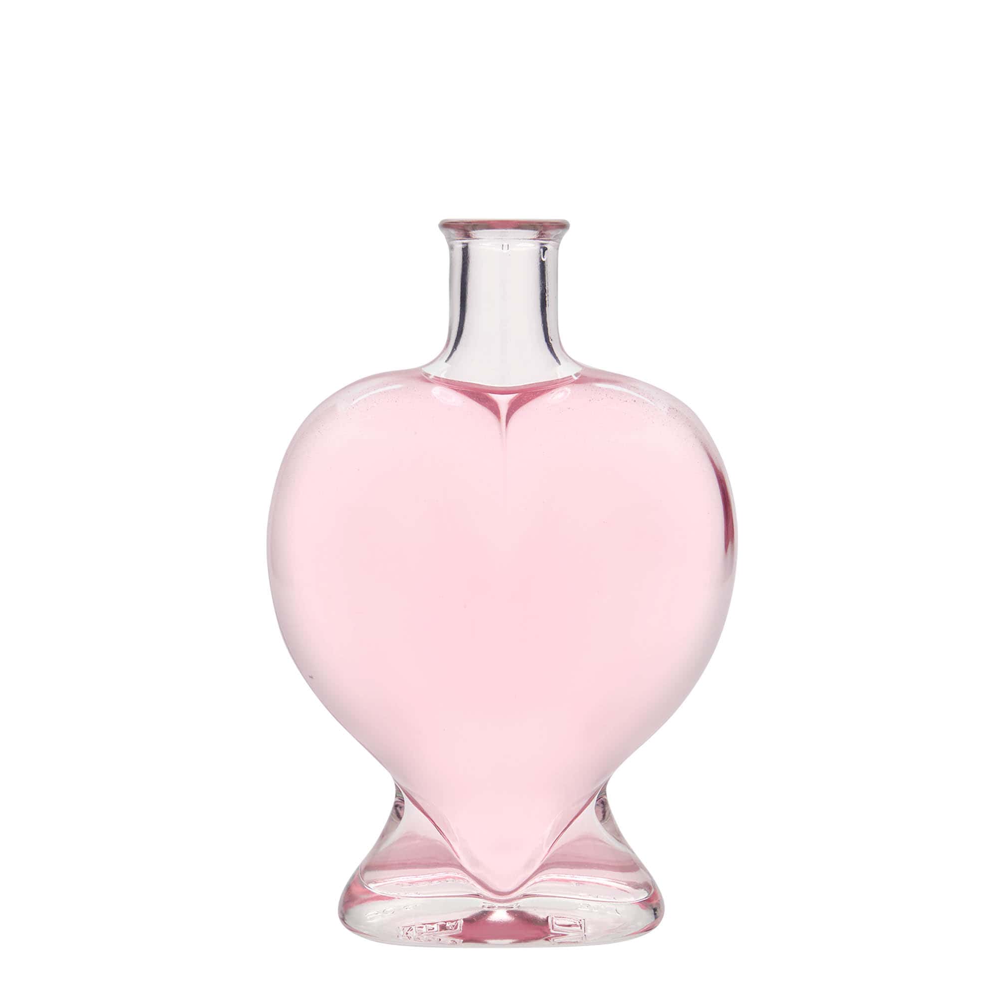 500 ml Glasflasche „Herz“, Mündung: Kork