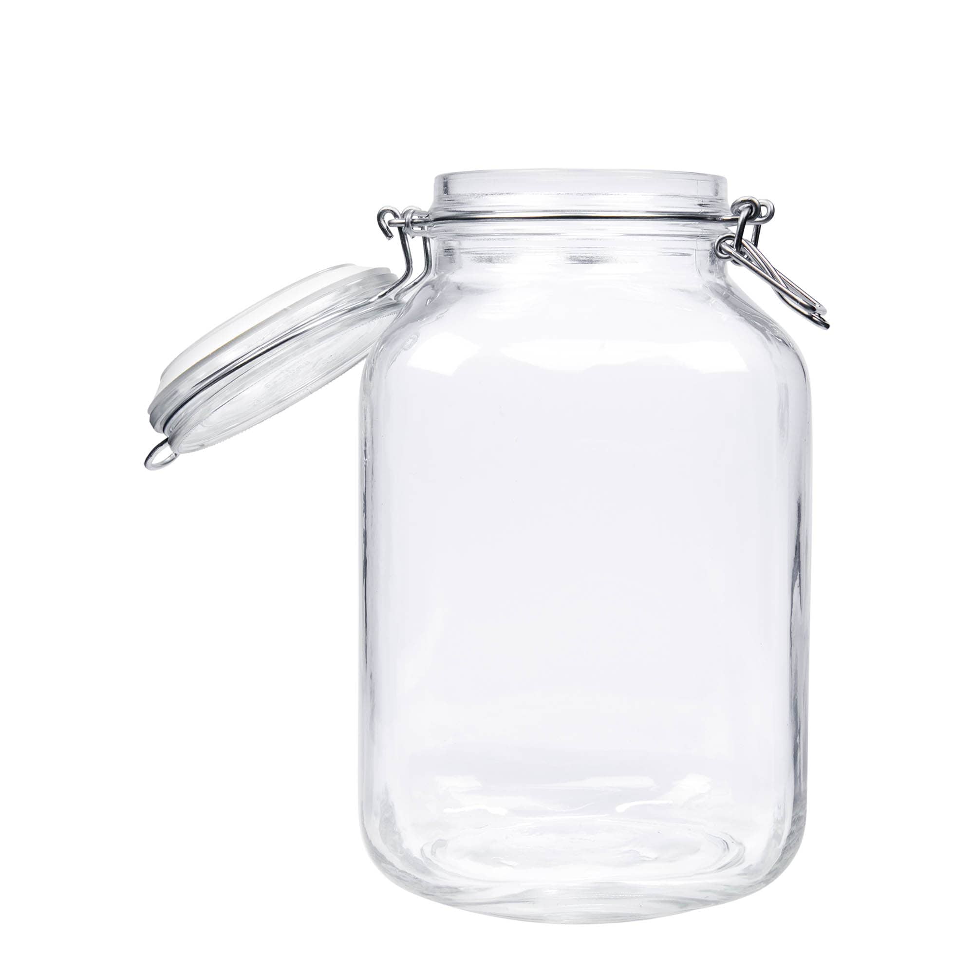 3.000 ml Drahtbügelglas 'Fido', quadratisch, Mündung: Drahtbügelverschluss 3.000 ml Drahtbügelglas 'Fido', quadratisch, Mündung: Drahtbügelverschluss
