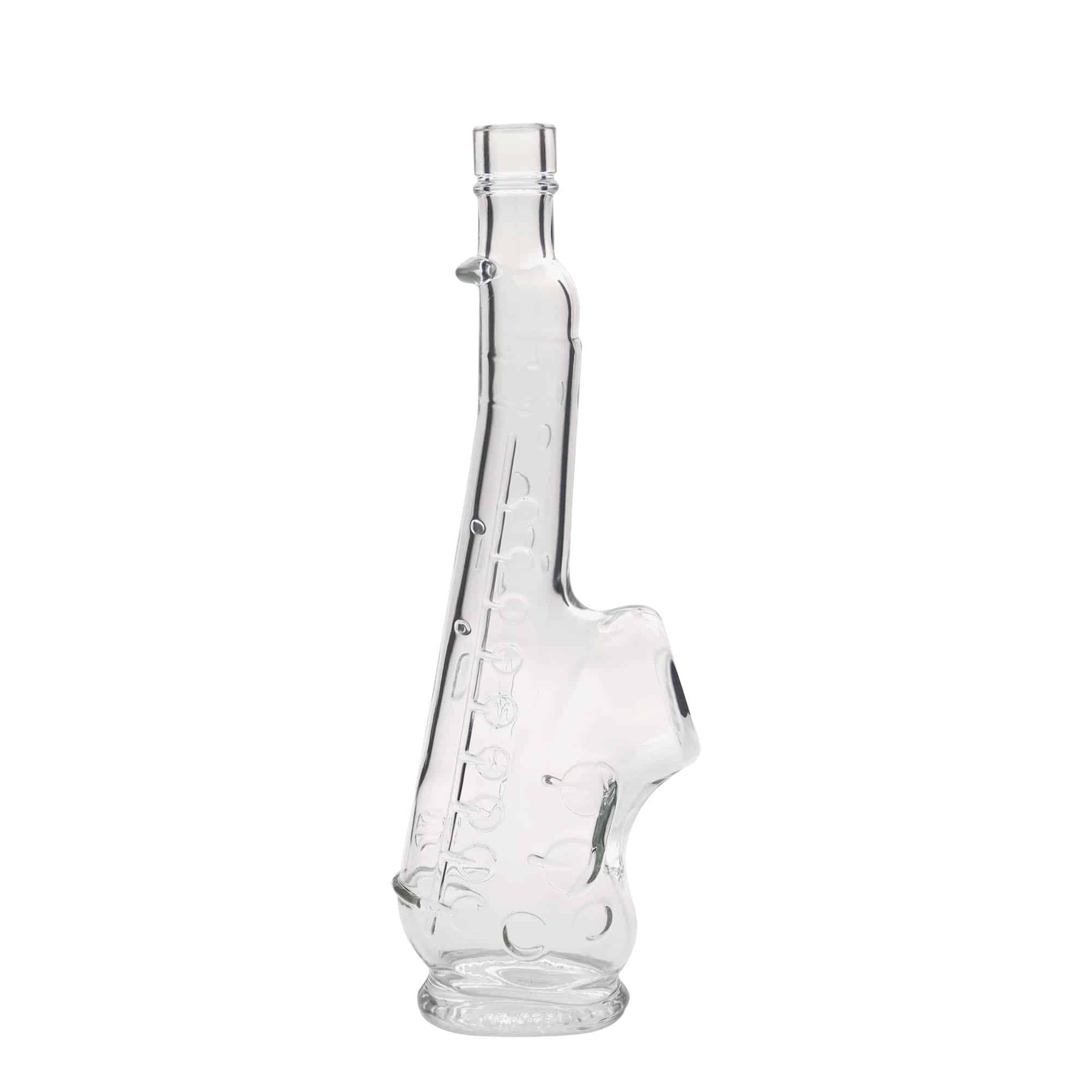 500 ml Glasflasche 'Saxophon', Mündung: Kork