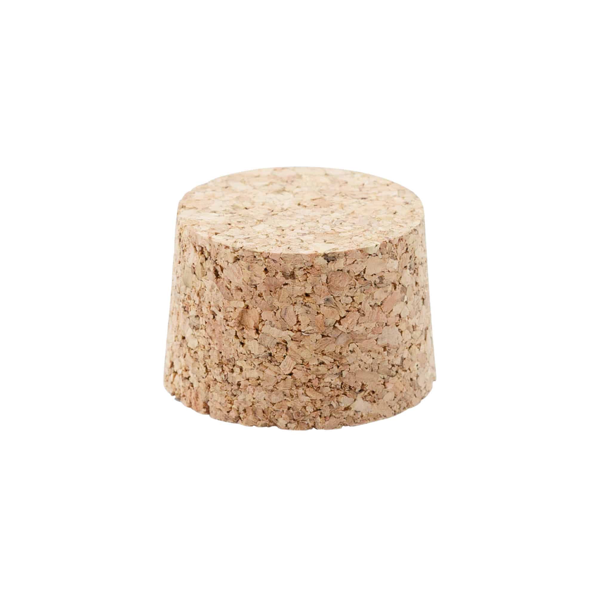 Spitzkorken 38-42 x 27, Presskork, beige, für Mündung: Kork