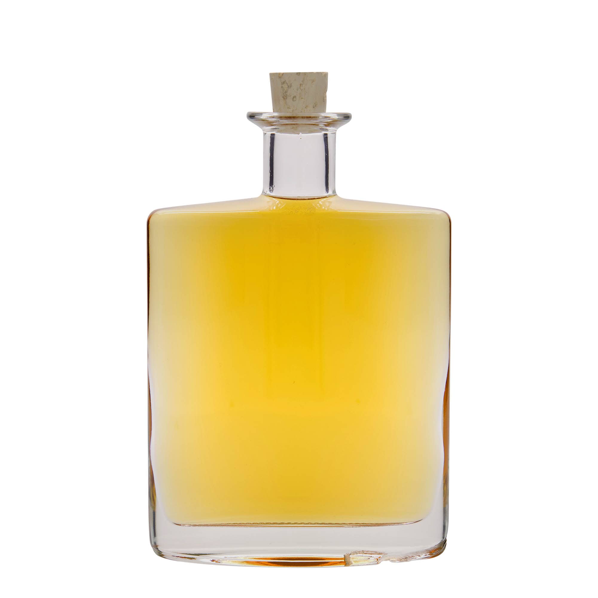 700 ml Glasflasche 'Zorbas', oval, Mündung: Kork