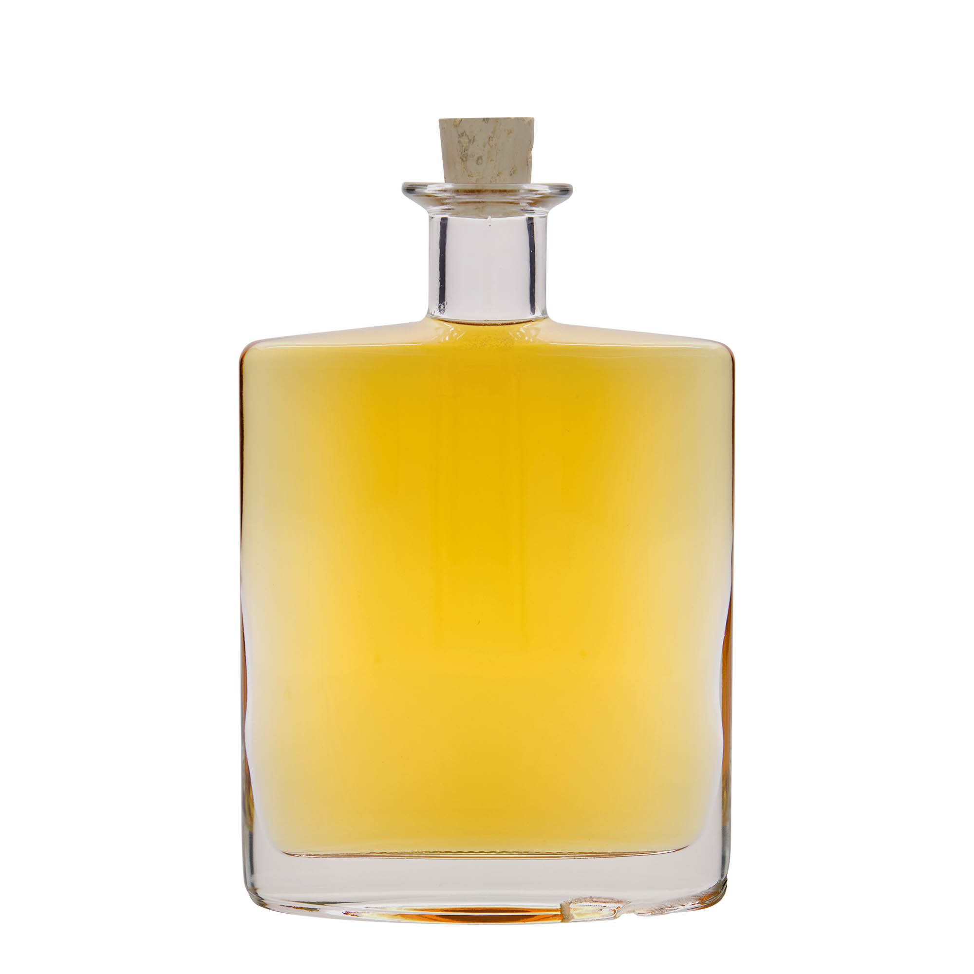 700 ml Glasflasche „Zorbas“, oval, Mündung: Kork 700 ml Glasflasche „Zorbas“, oval, Mündung: Kork