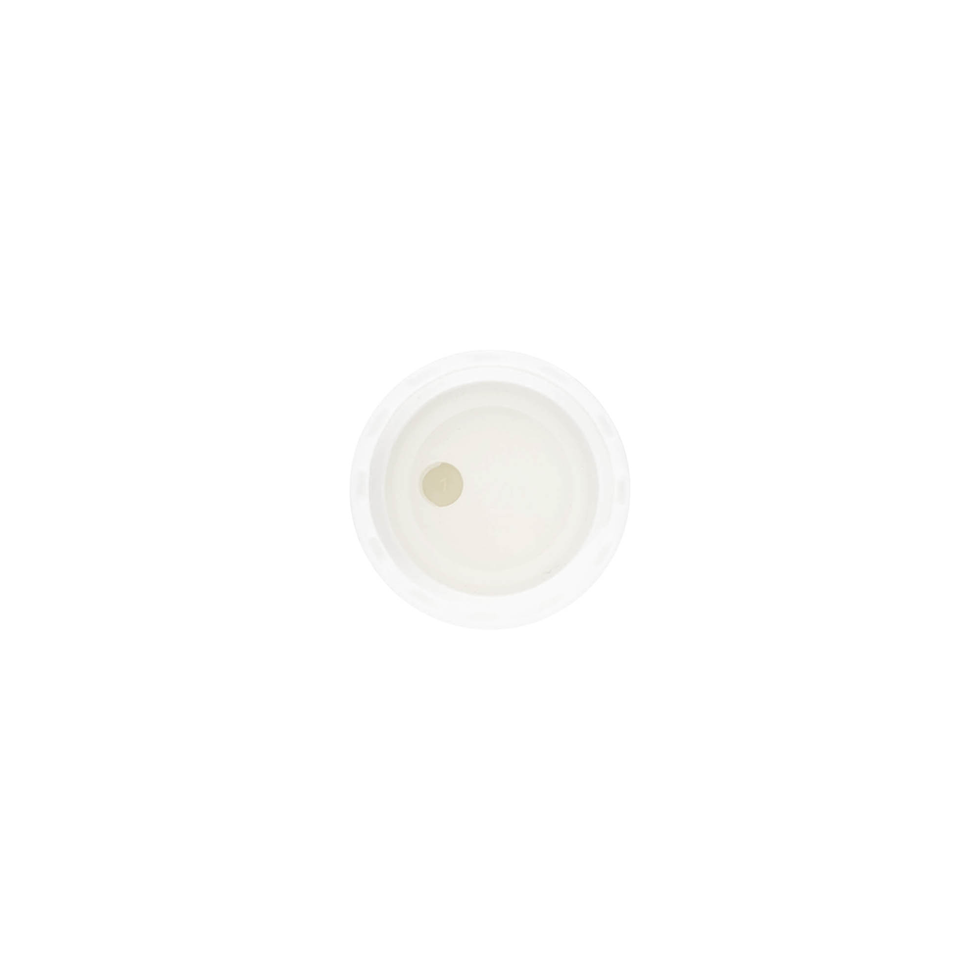Schraubverschluss Disc Top, PP-Kunststoff, weiß, für Mündung: 20/410 Schraubverschluss Disc Top, PP-Kunststoff, weiß, für Mündung: 20/410