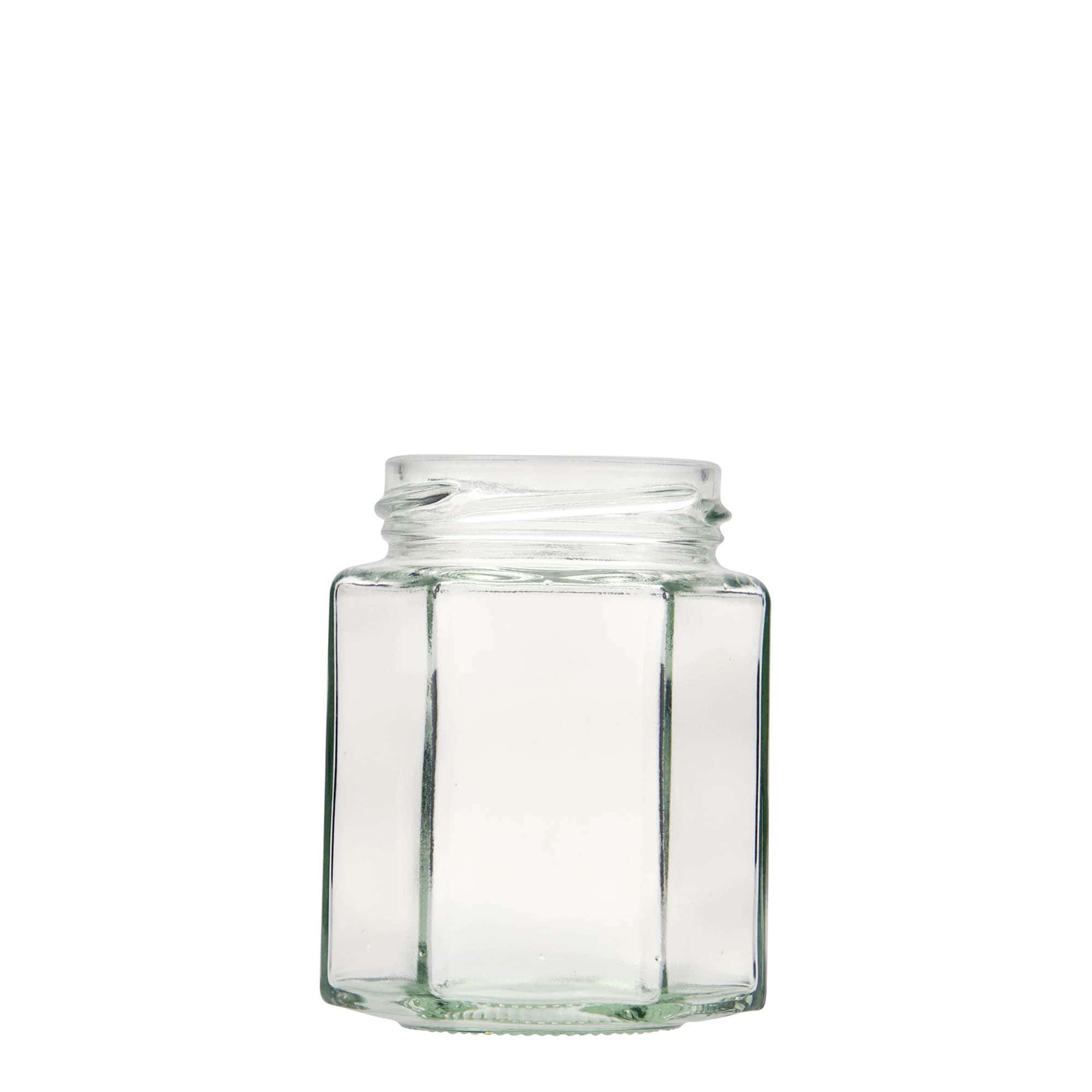 191 ml Sechskantglas, Mündung: Twist-off (TO 58)