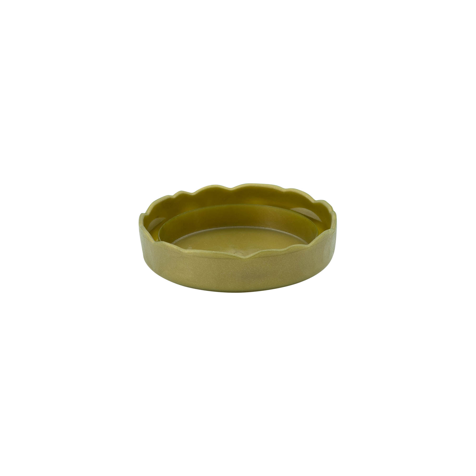 Stülpdeckel für Enghals-Keramiktopf, HDPE-Kunststoff, gold Stülpdeckel für Enghals-Keramiktopf, HDPE-Kunststoff, gold
