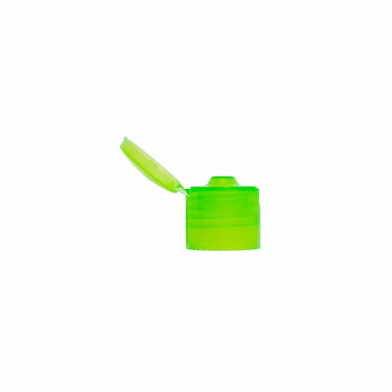 Schraubverschluss Klappscharnier, PP-Kunststoff, grün, für Mündung: GPI 24/410